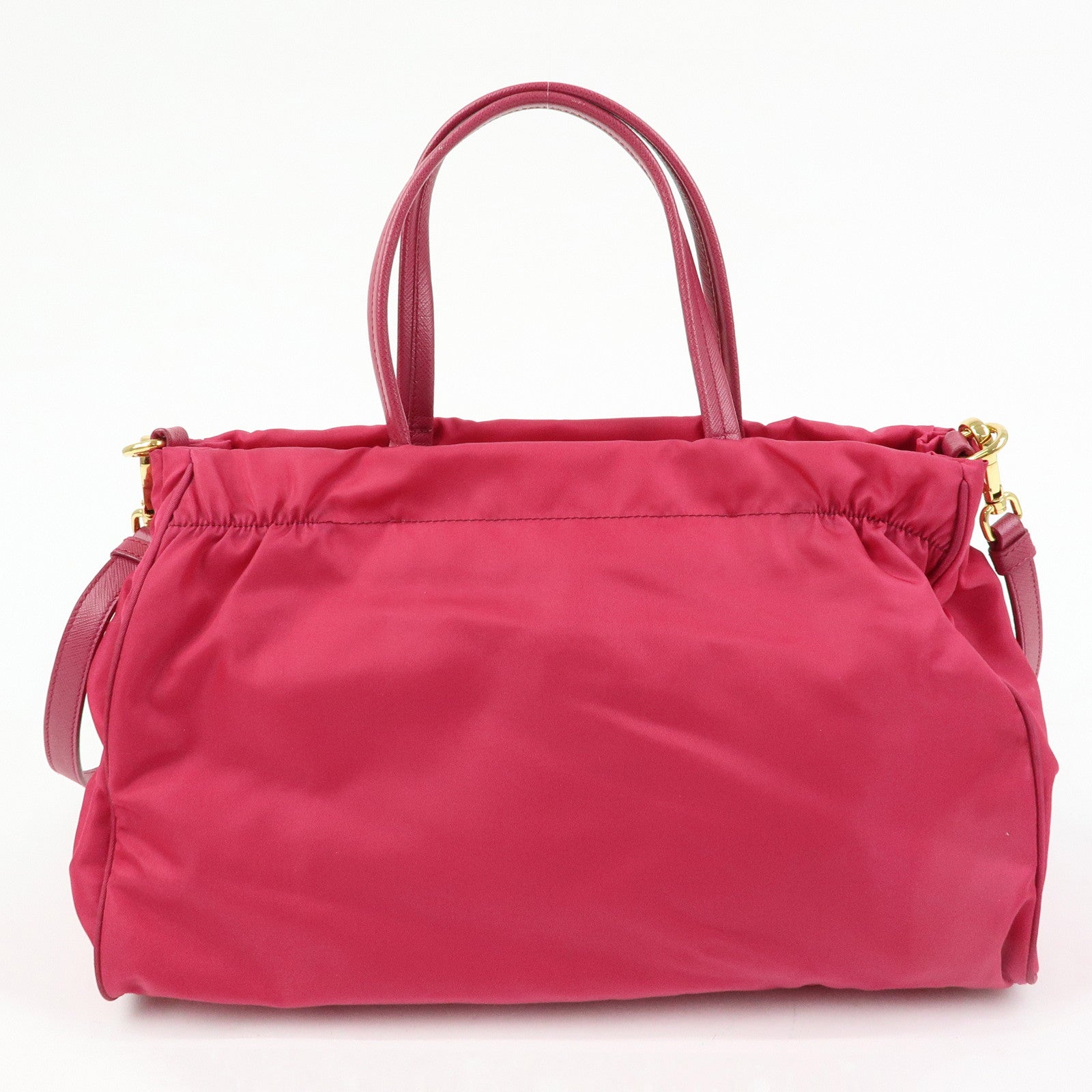 PRADA Tessuto Nylon 2Way Bag Hand Bag Shoulder Bag Pink 1BA843