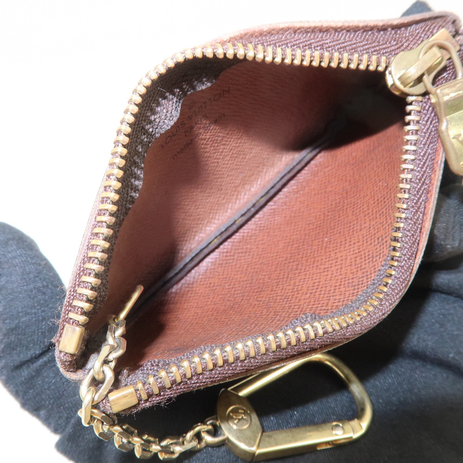 Louis Vuitton Monogram Pochette Cles Coin Case Key Case M62650