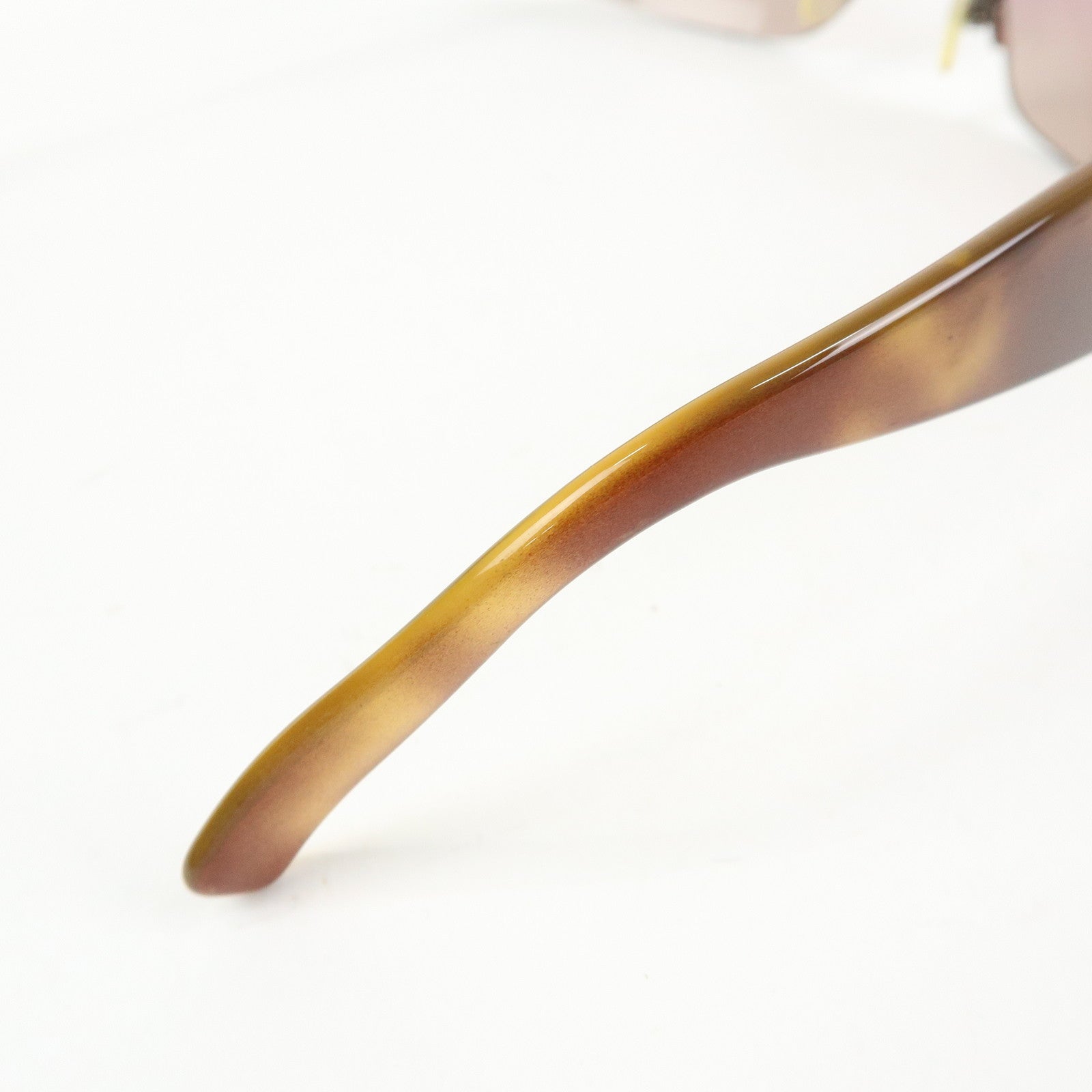 CHANEL Plastic Rhinestone Sunglasses 62□16 Brown 41117-B
