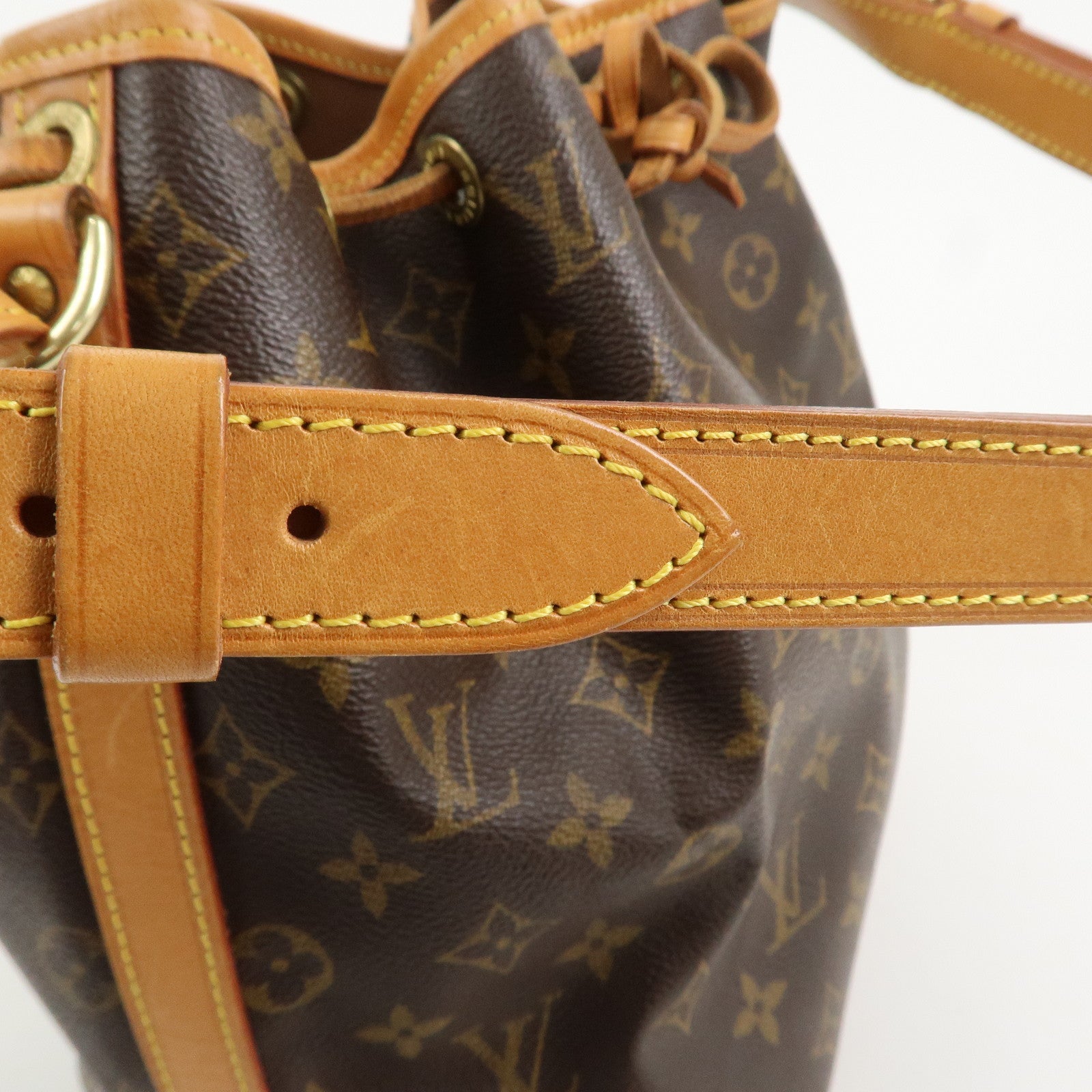 Louis Vuitton Monogram Canvas Petit Noe Shoulder Bag Brown M42226