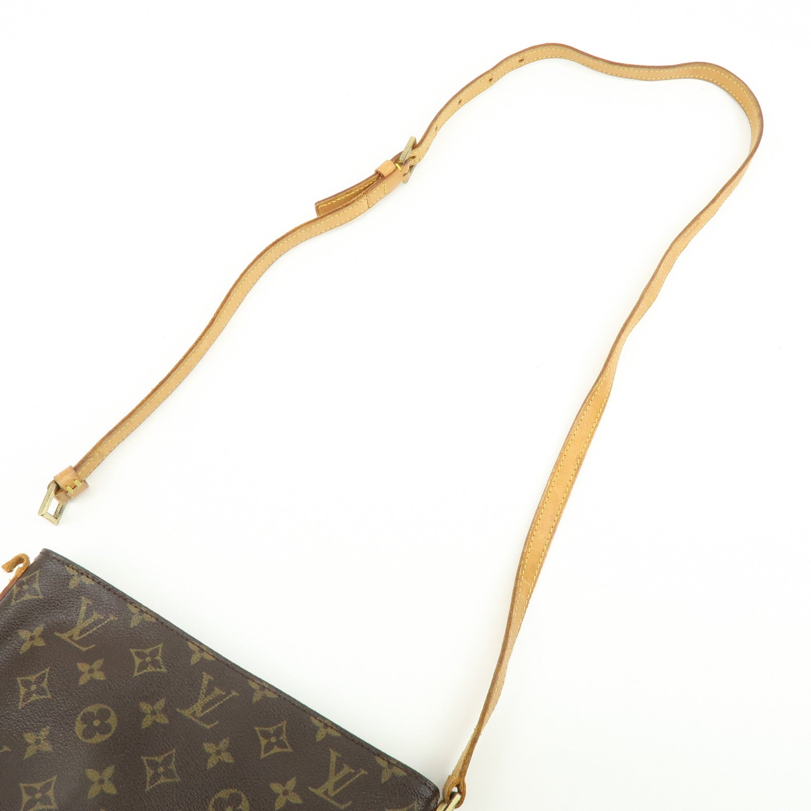 Louis Vuitton Monogram Trotteur Canvas Shoulder Bag Brown M51240