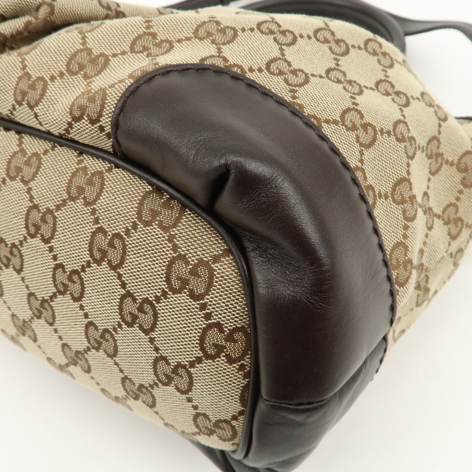 GUCCI Sukey Interlocking G Canvas Leather 2Way Shoulder Bag 247902
