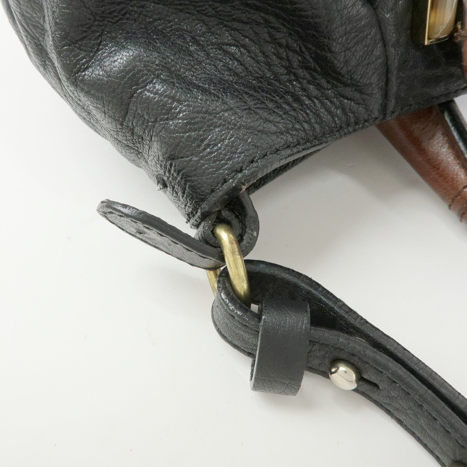 Chloe Etel Leather 2Way Bag Hand Bag Shoulder Bag Black