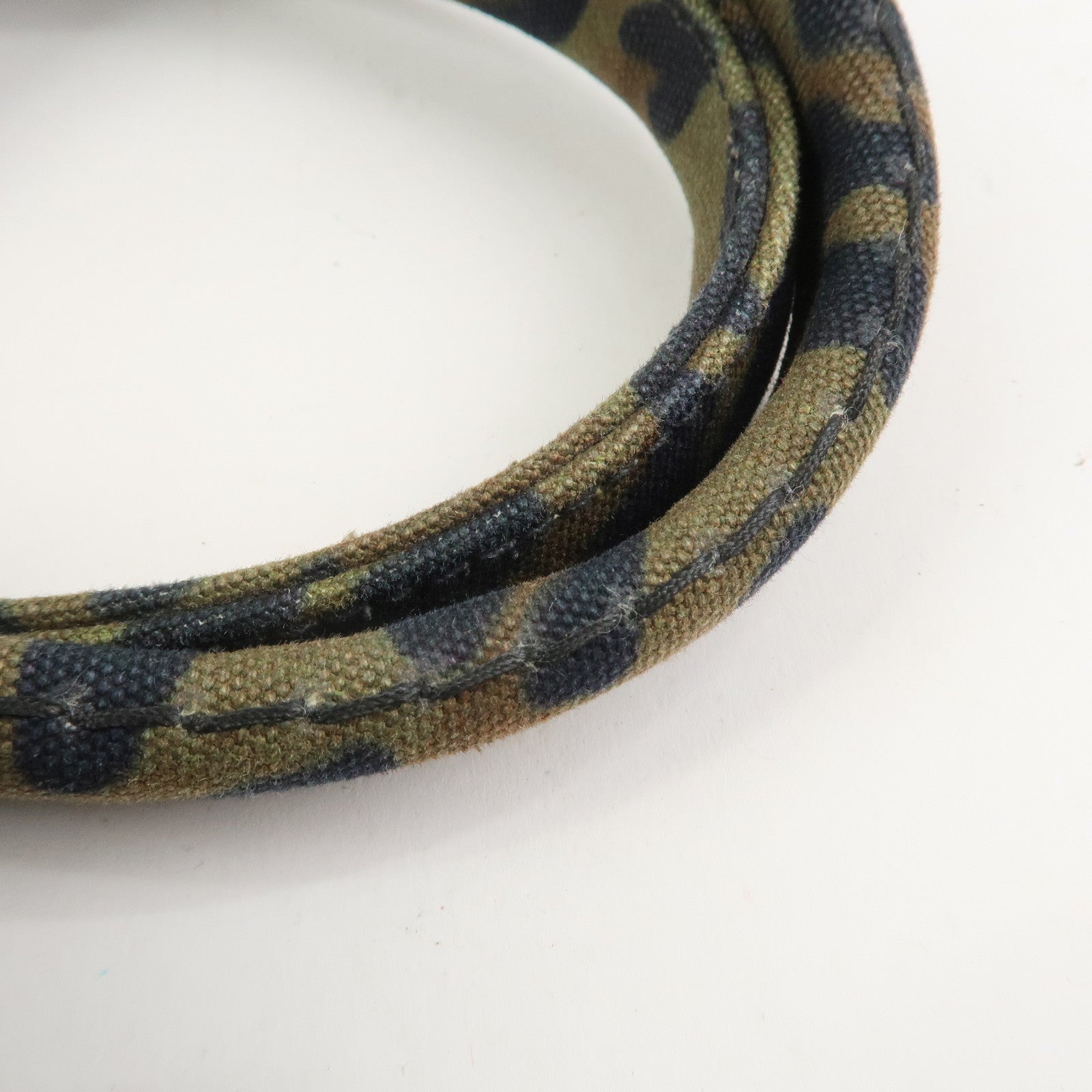 PRADA Triangle Logo Canapa Mini Canvas 2Way Bag Leopard 1BG439