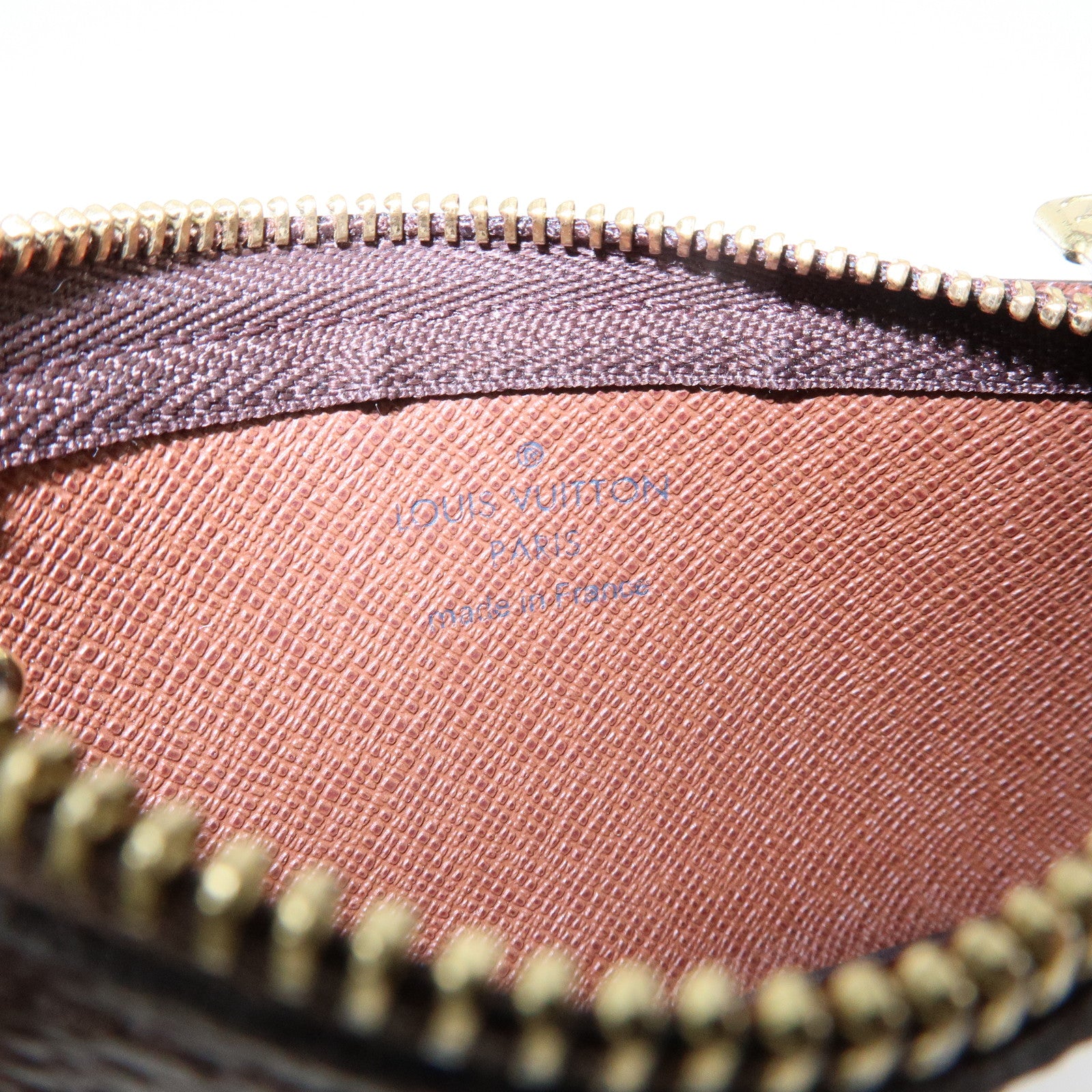 Louis Vuitton Monogram Pochette Cles Coin Case Key Case  M62650