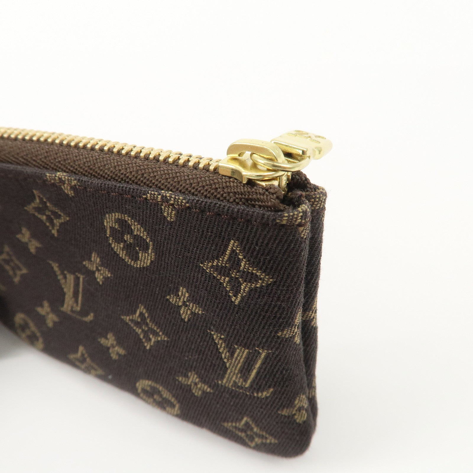 Louis Vuitton Monogram Mini Lin Pochette Cles Coin Case M95230