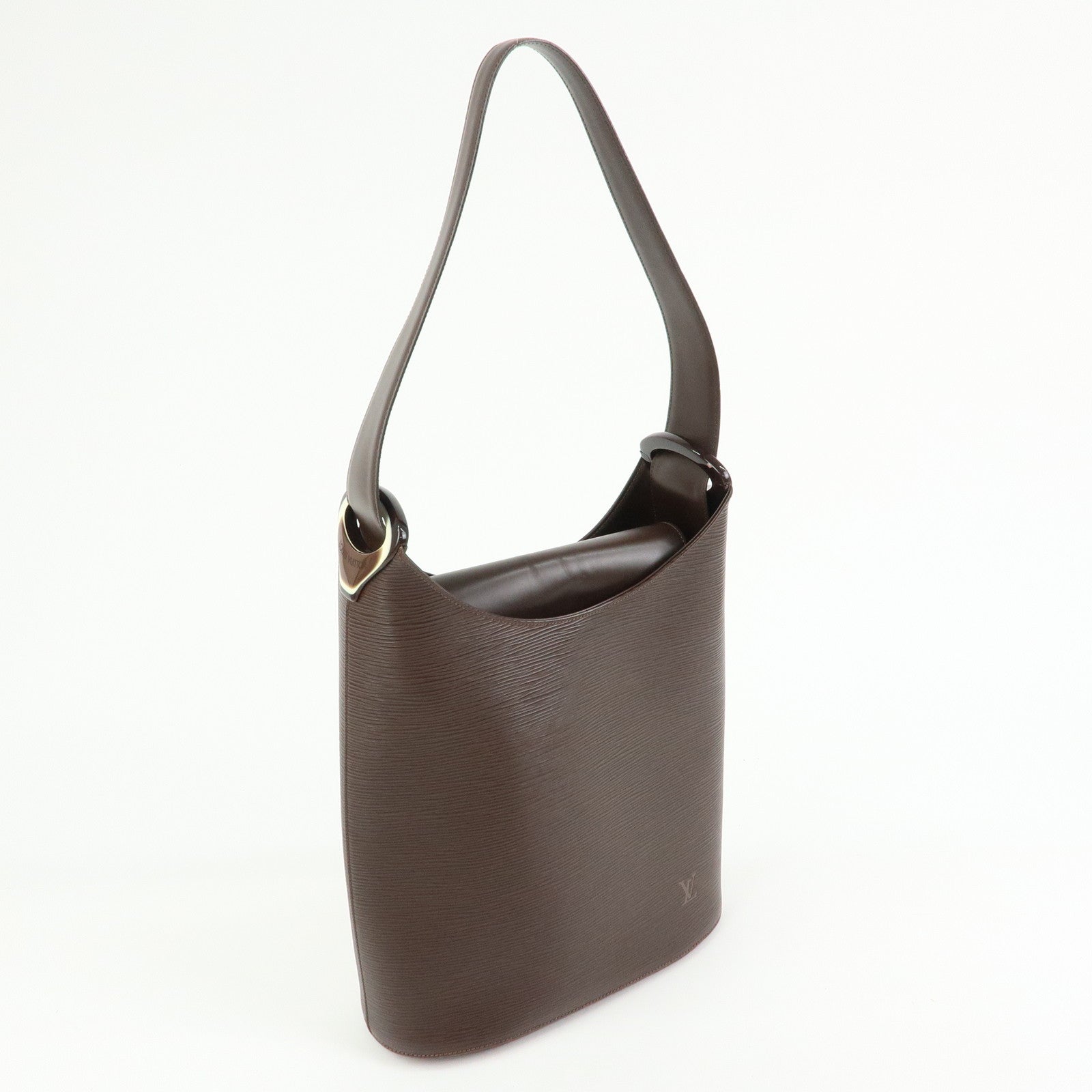 Louis Vuitton Epi Verso Leather Shoulder Bag Mocha M5281D