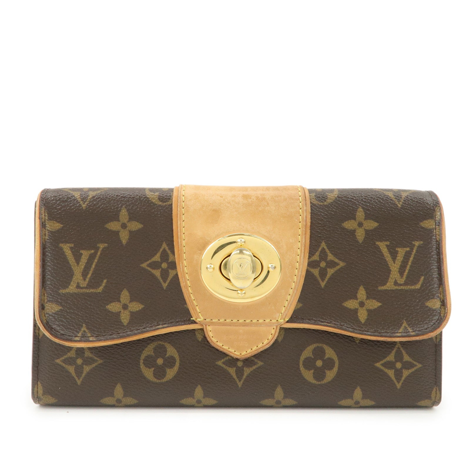 Louis Vuitton Monogran Portefeuille Boetie Long Wallet Brown M63220