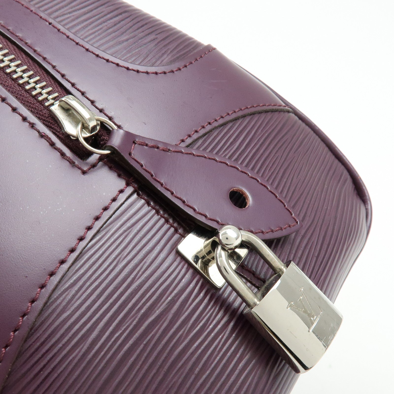 Louis Vuitton Epi Bowling Montaigne GM Hand Bag Cassis M5931K