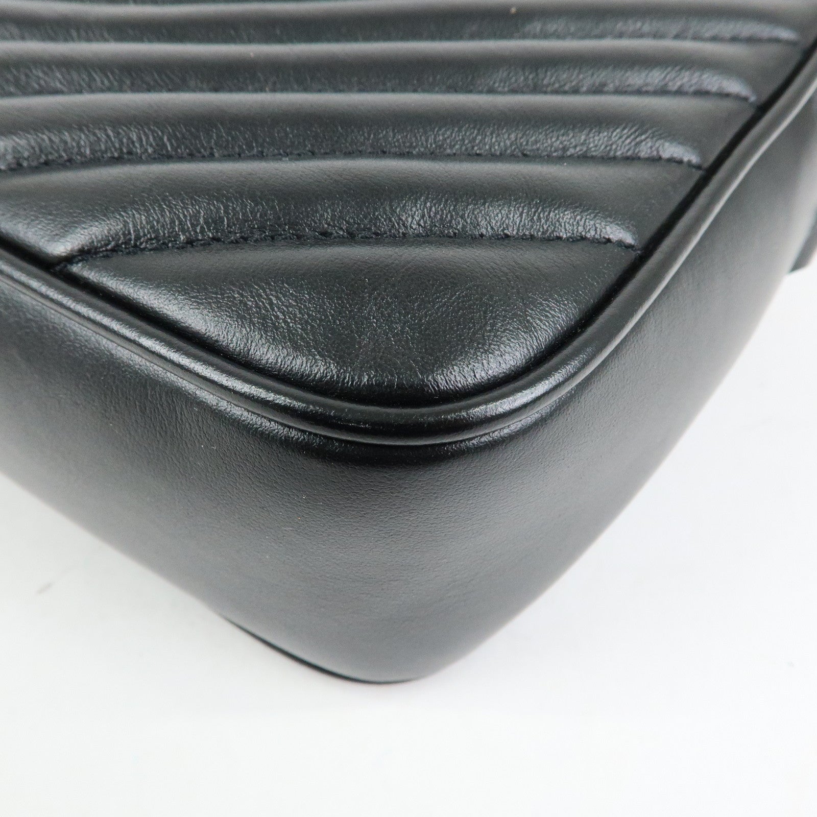 SAINT LAURENT PARIS Cassandra Shoulder Crossbody Bag Black 612544