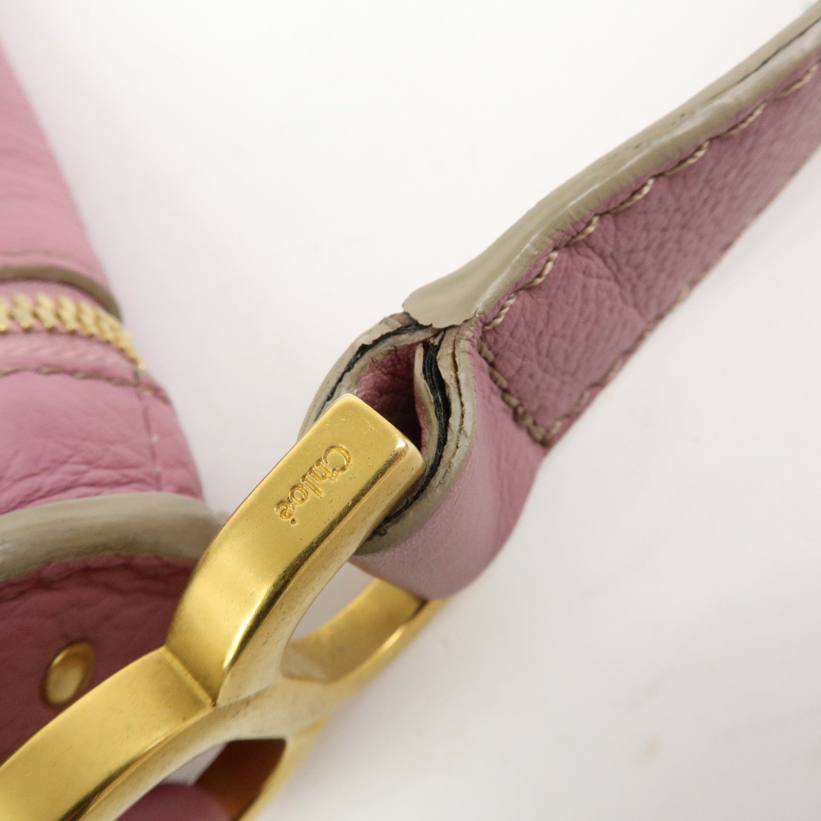 Chloe Marcie Leather Shoulder Bag Crossbody Bag Purple