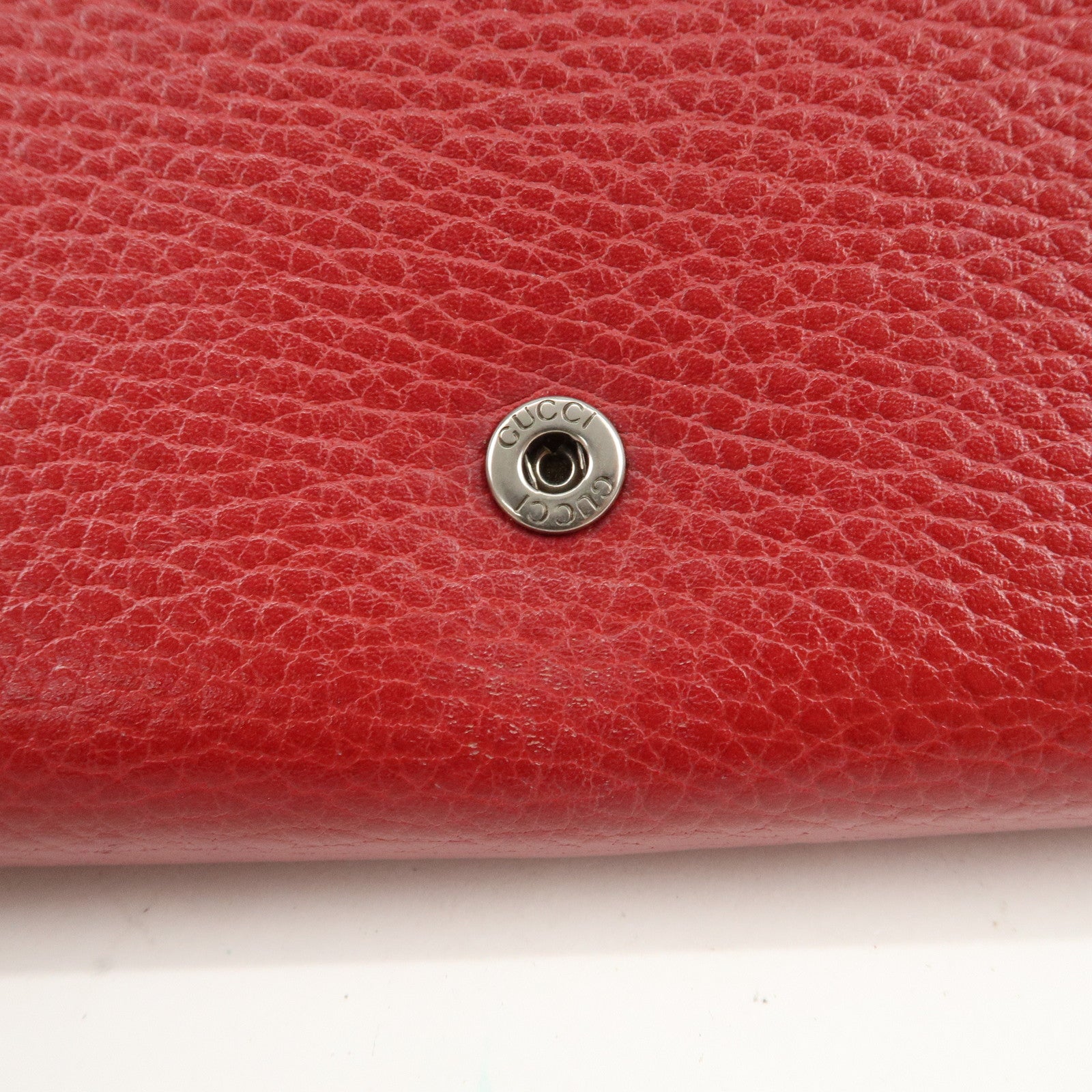 GUCCI Dionysus Leather Chain Shoulder Bag Red 401231