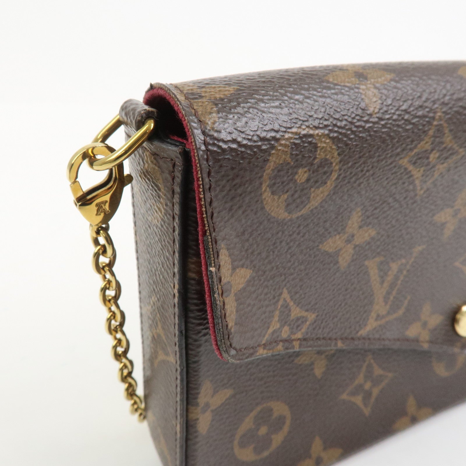 Louis Vuitton Monogram Pochette Felicie Shoulder Bag Brown M61276