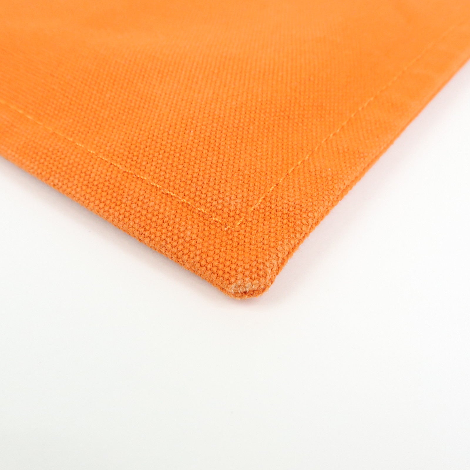 HERMES Yachting GM Canvas Flat Pouch Cosmetic Pouch Orange
