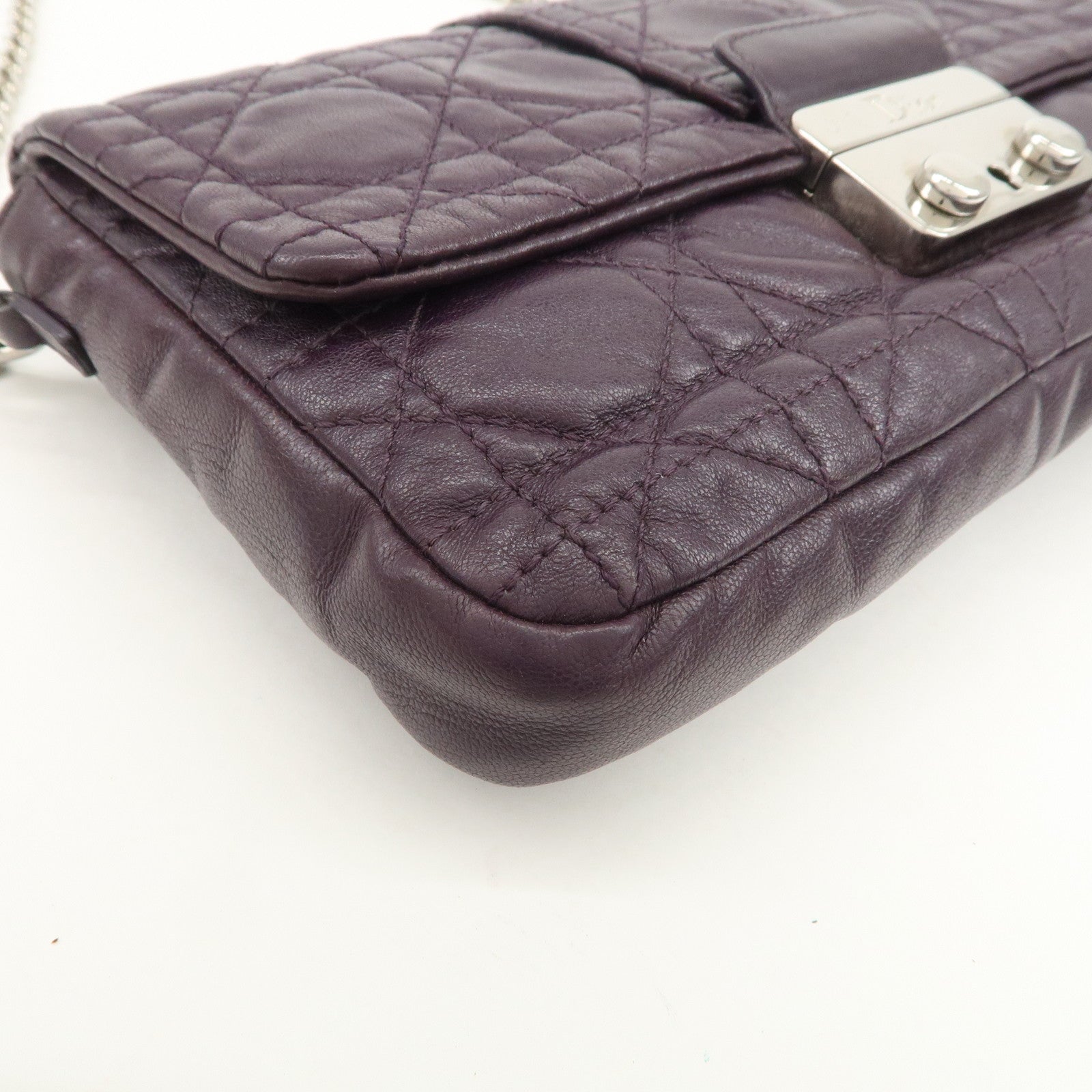 Christian Dior Cannage Shoulder Bag Crossbody Bag 007-LU-0130