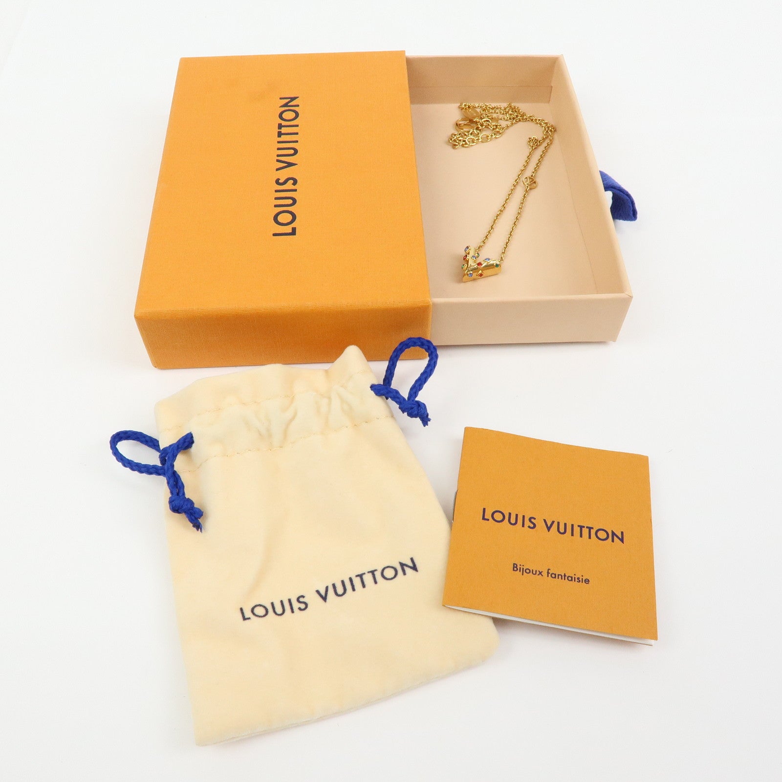 Louis Vuitton Collier Essential V Planet Metal Necklace M68920