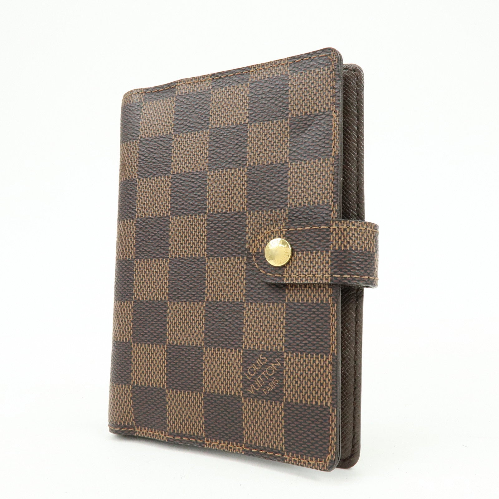 Louis Vuitton Damier Agenda PM Planner Cover Brown R20700