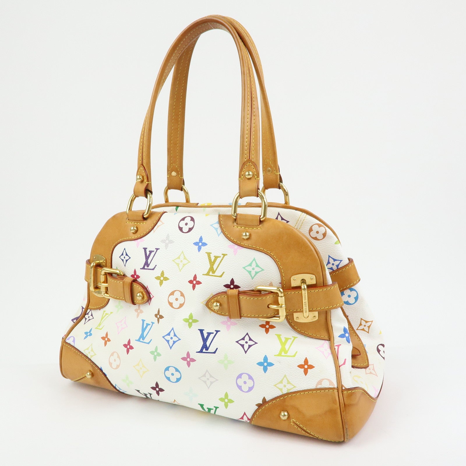 Louis Vuitton Monogram Multicolor Claudia Hand Bag Blanc M40193