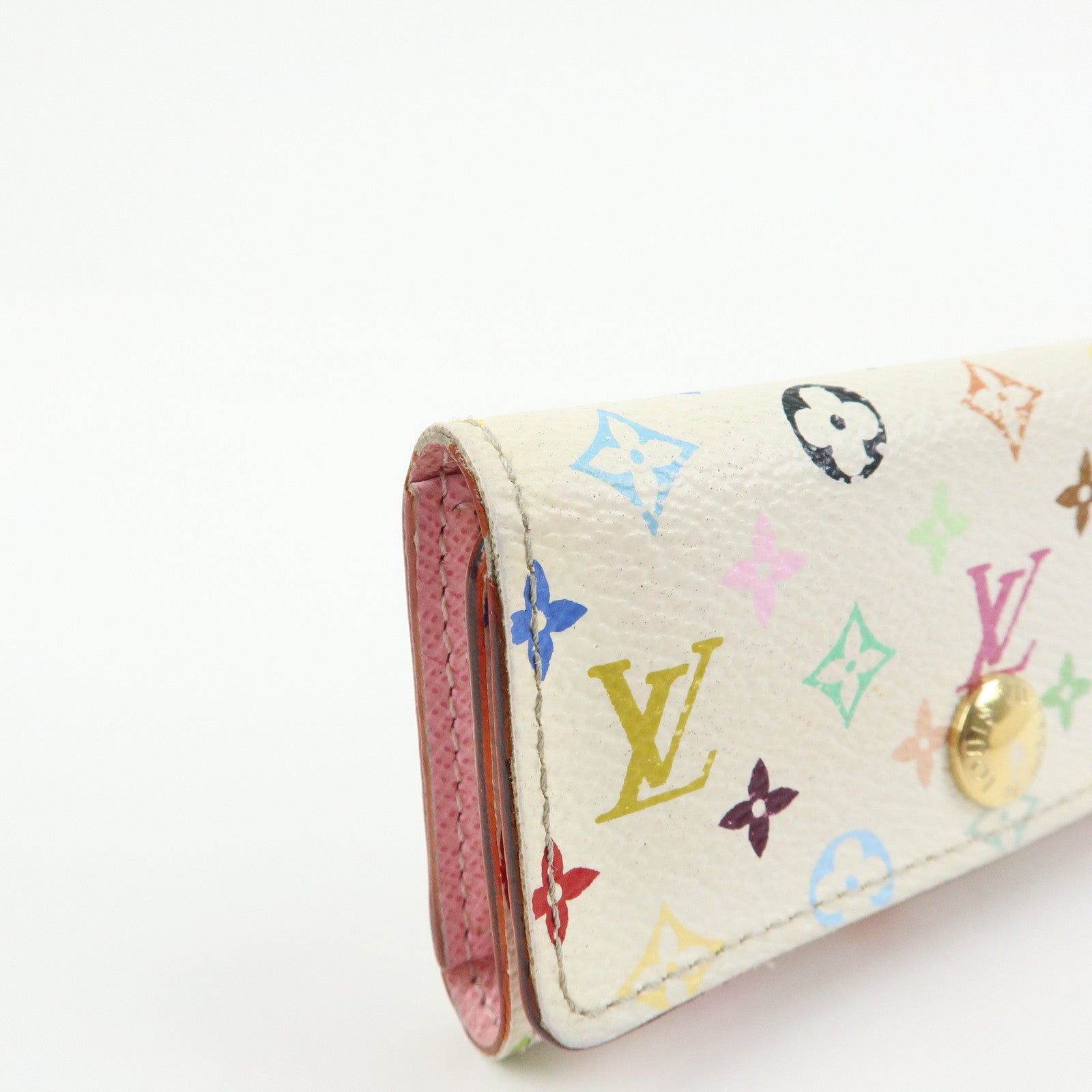 Louis Vuitton Monogram Multicolor Multicles 4 Key Case Blanc M93731
