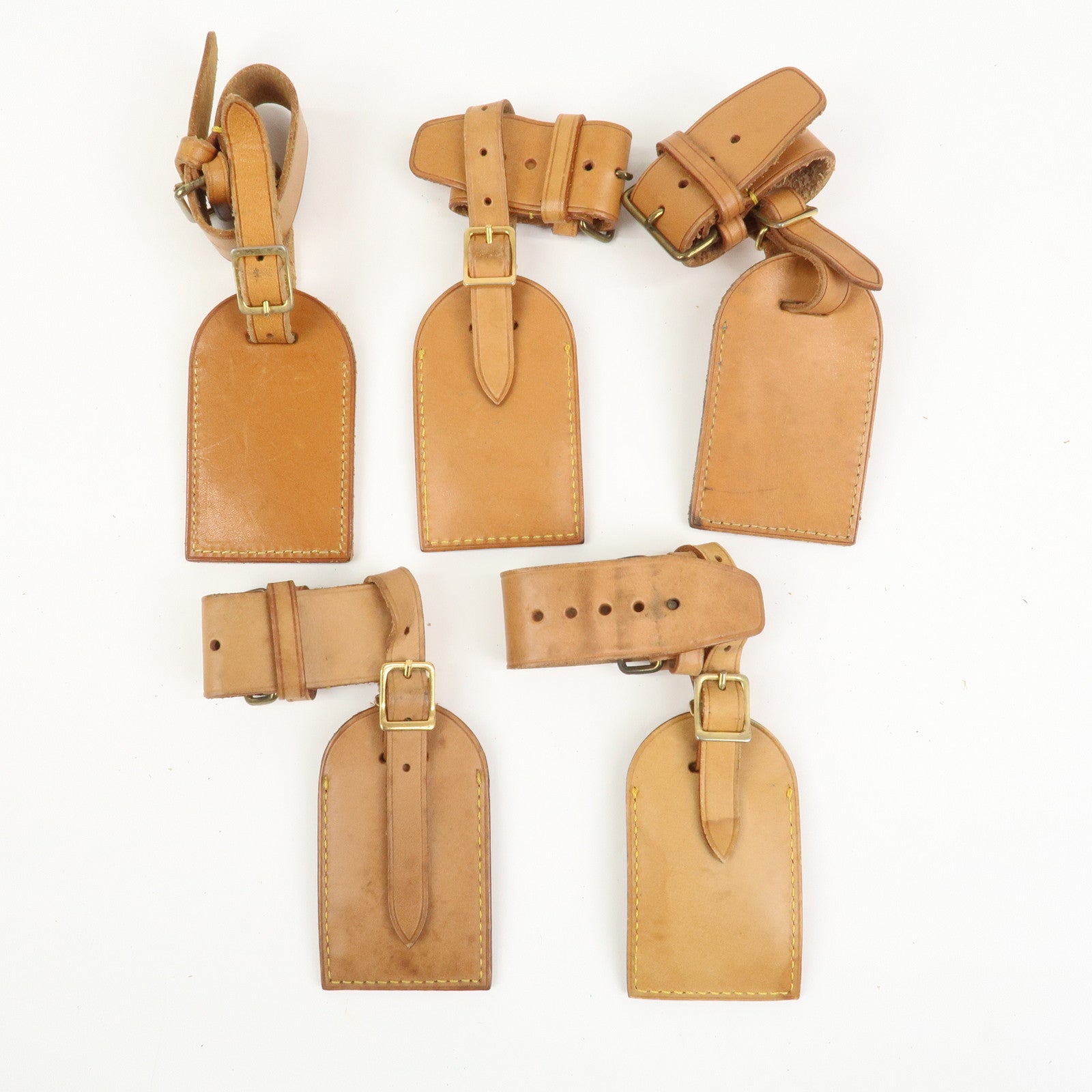 Louis Vuitton Set Of 20 Leather Name Tag & Poignet