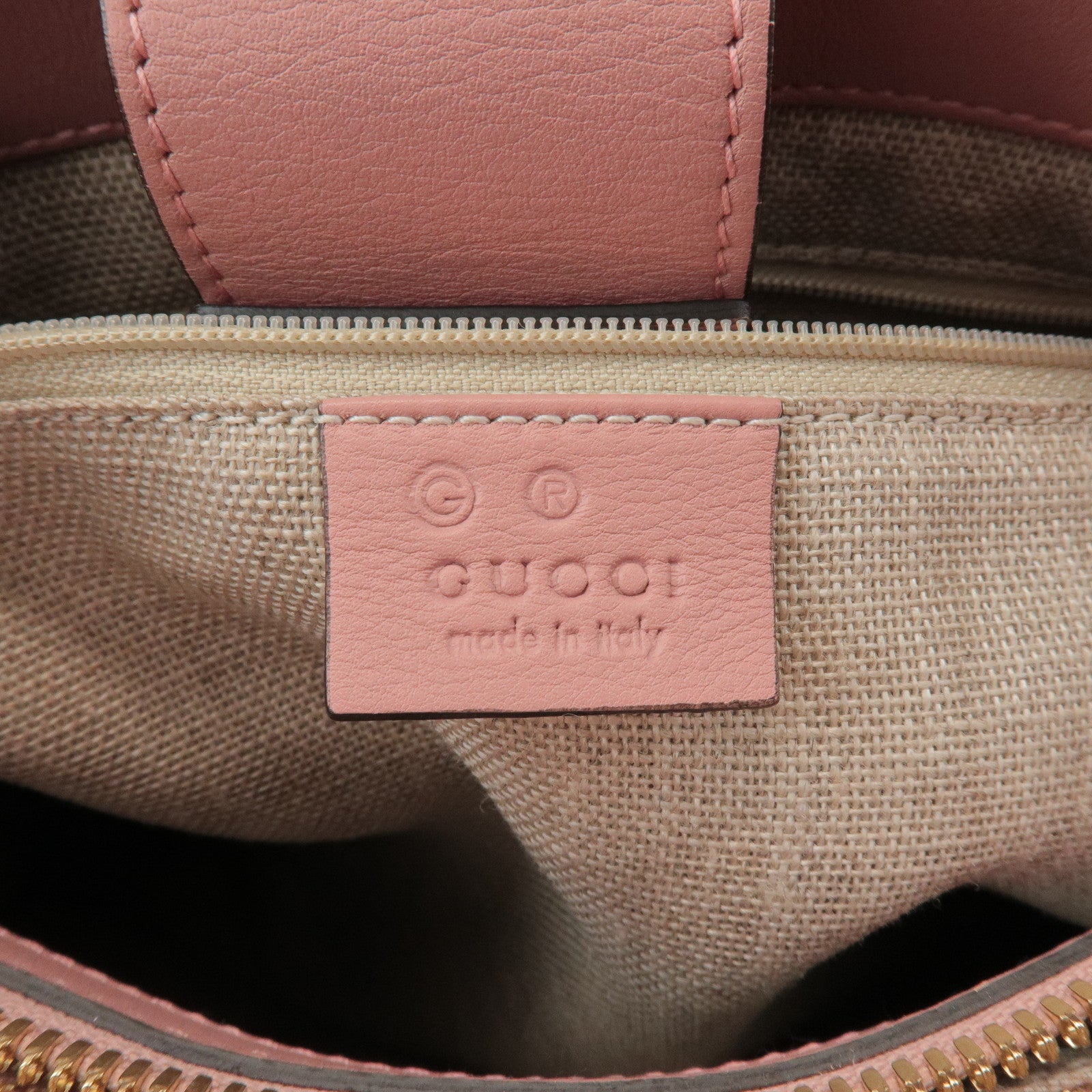 GUCCI Guccissima Leather 2Way Hand Bag Shoulder Bag Pink 510291