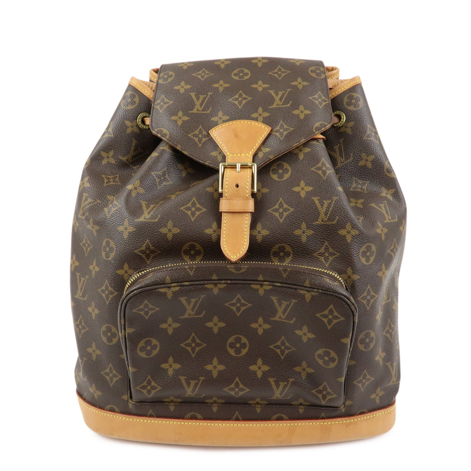 Louis Vuitton Monogram Montsouris GM Backpack Rucksack Brown M51135