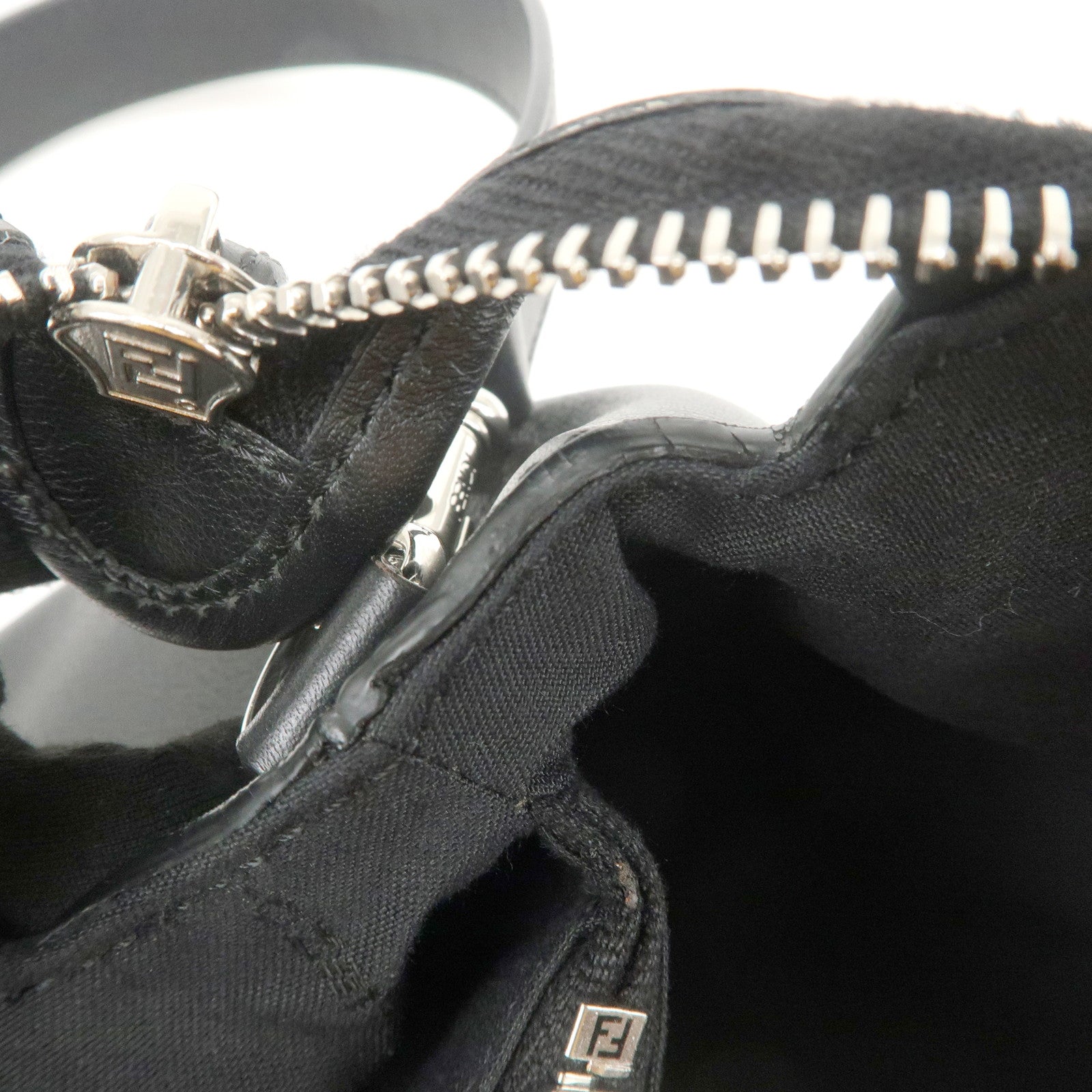 FENDI BY THE WAY MEDIUM 2Way Bag Shoulder Bag Black 8BL124