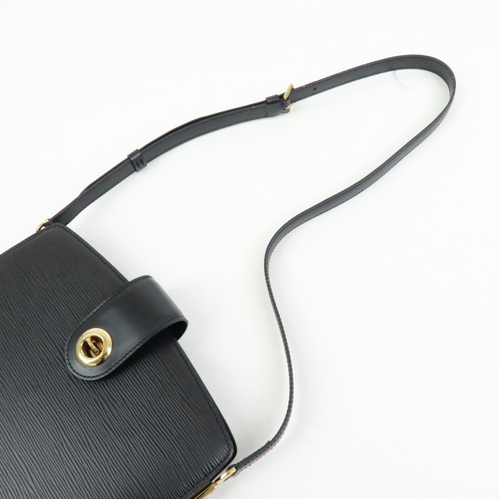 Louis Vuitton Epi Capuchin Shoulder Crossbody Bag Noir Black M52342