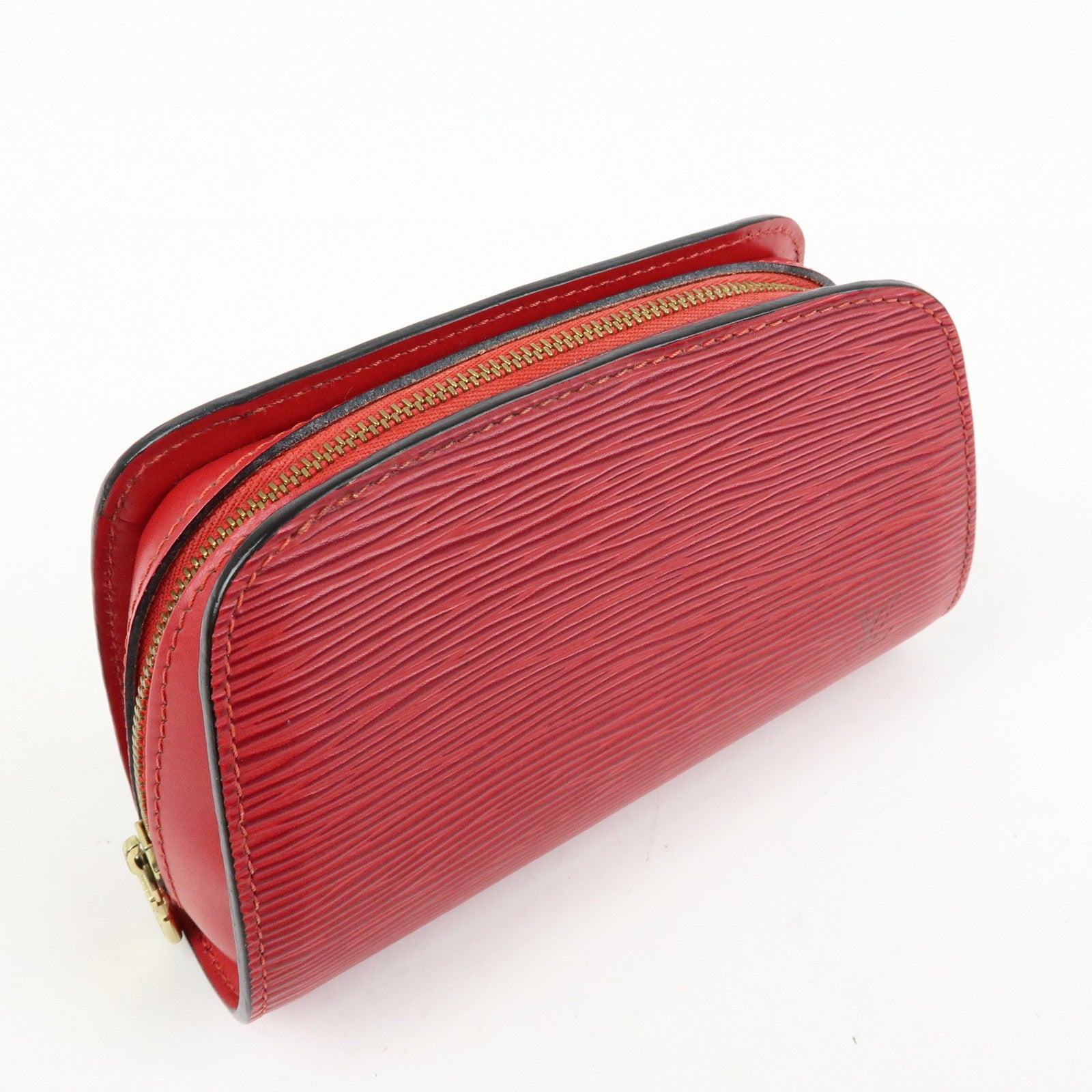 Louis Vuitton Epi Dauphine PM Leather Pouch Castillian Red M48447