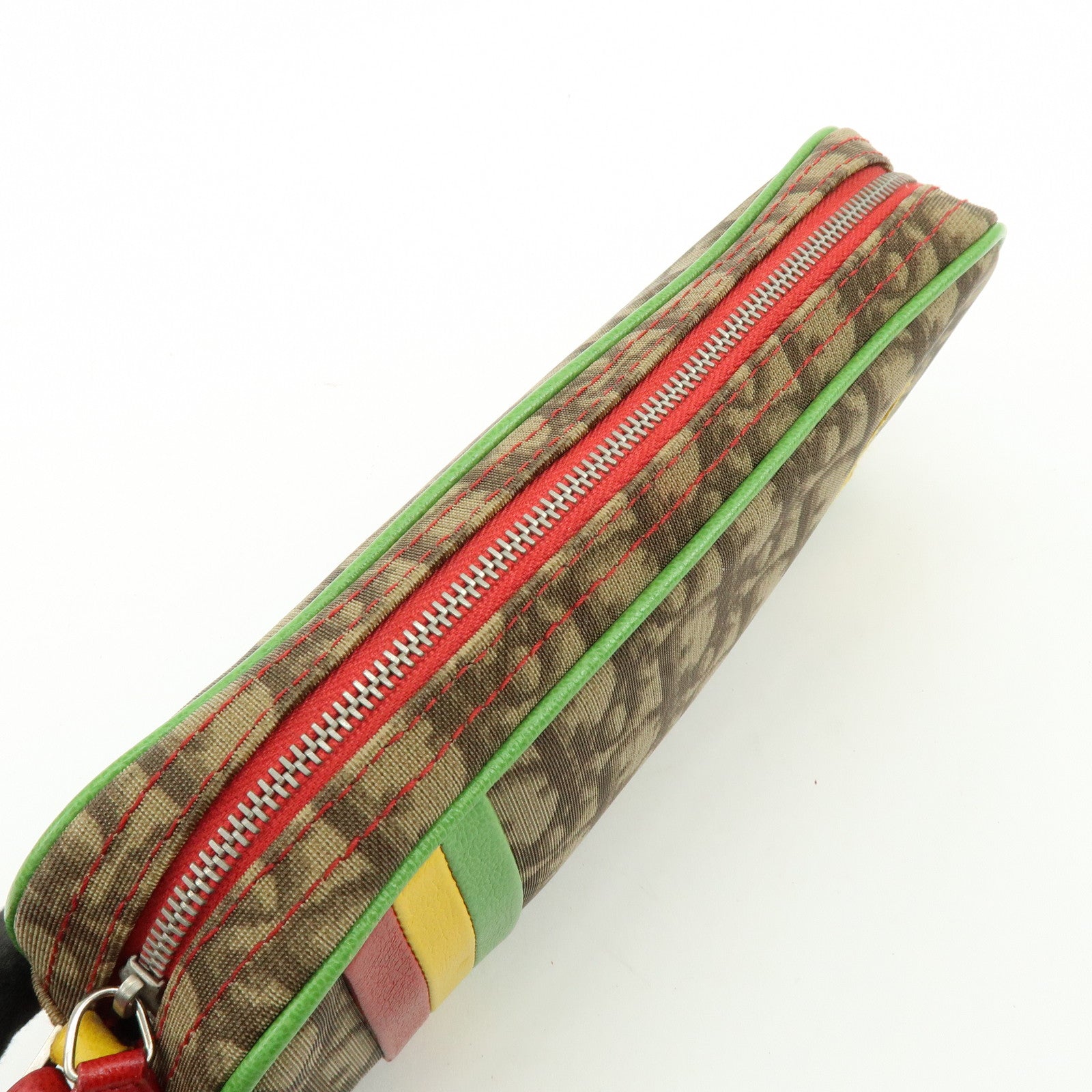 Christian Dior Trotter Rasta Mini Shoulder Bag Hand Bag Brown Red