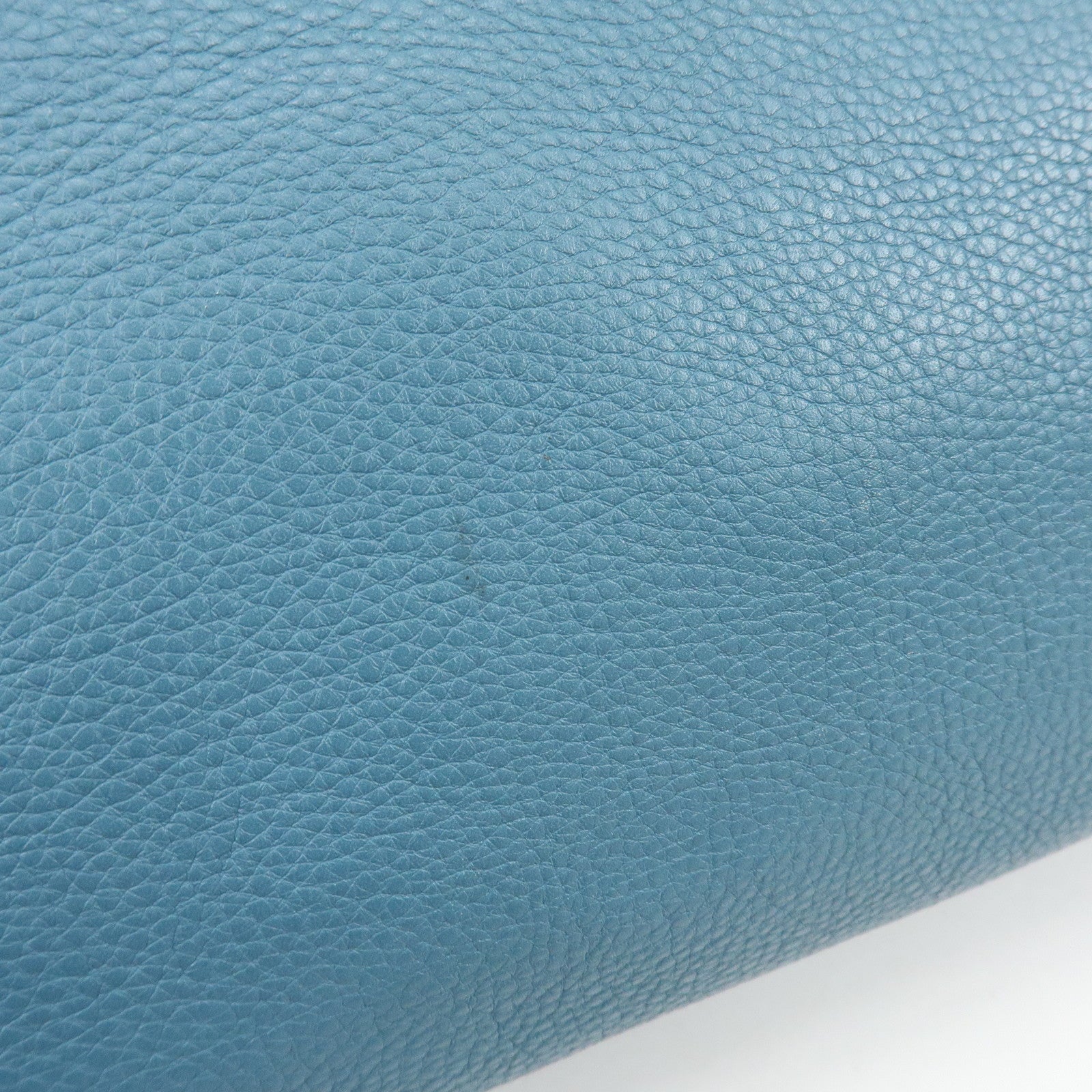GUCCI Bamboo Shopper Large Leather Tote Bag 2Way Bag Blue 323658
