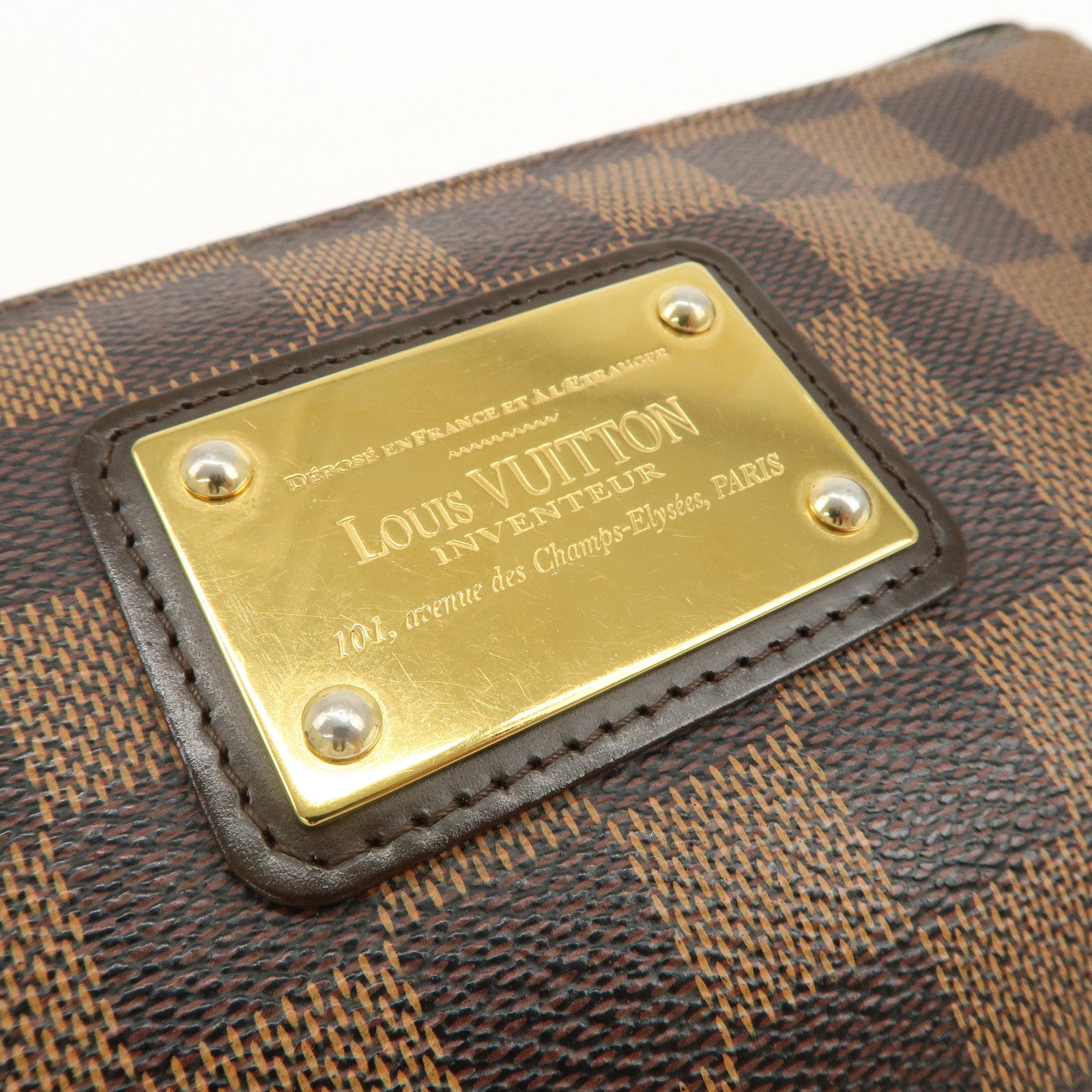 Louis Vuitton Damier Eva 2Way Hand Shoulder Bag Damier Ebene N55213