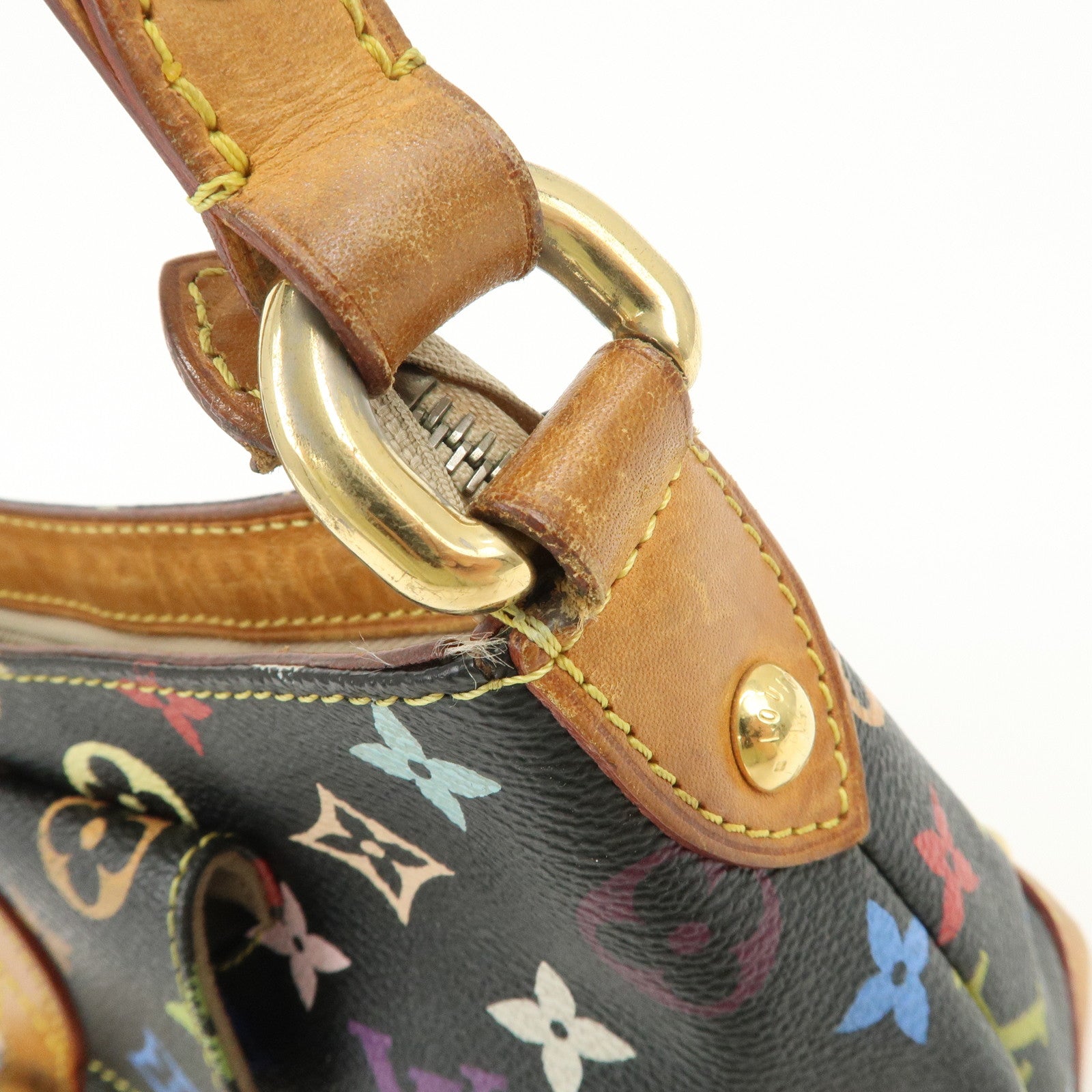 Louis Vuitton Monogram Multicolor Eliza Shoulder Bag Black M40099 Used