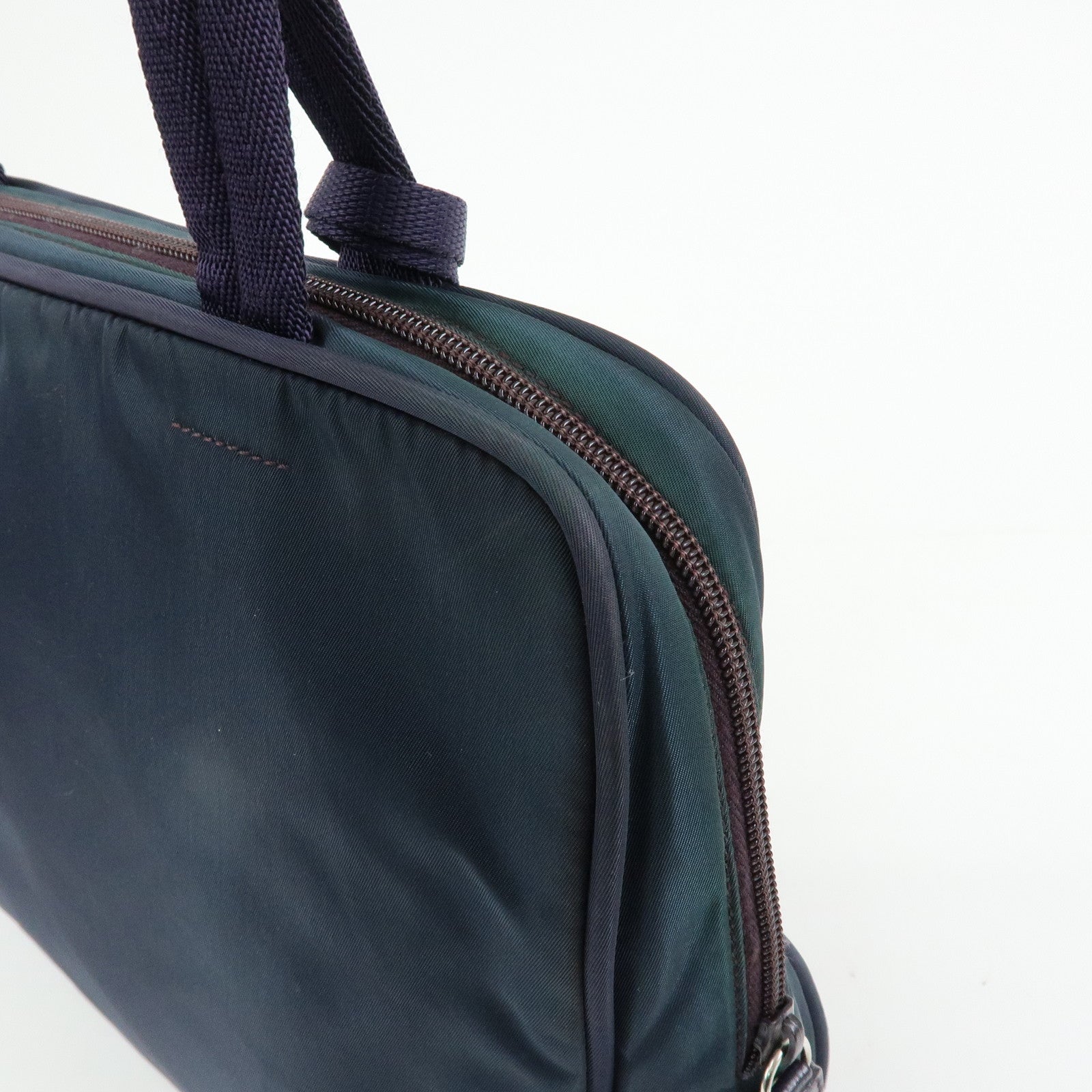 PRADA Triangle Logo Nylon Tote Bag Hand Bag Shoulder Bag Purple