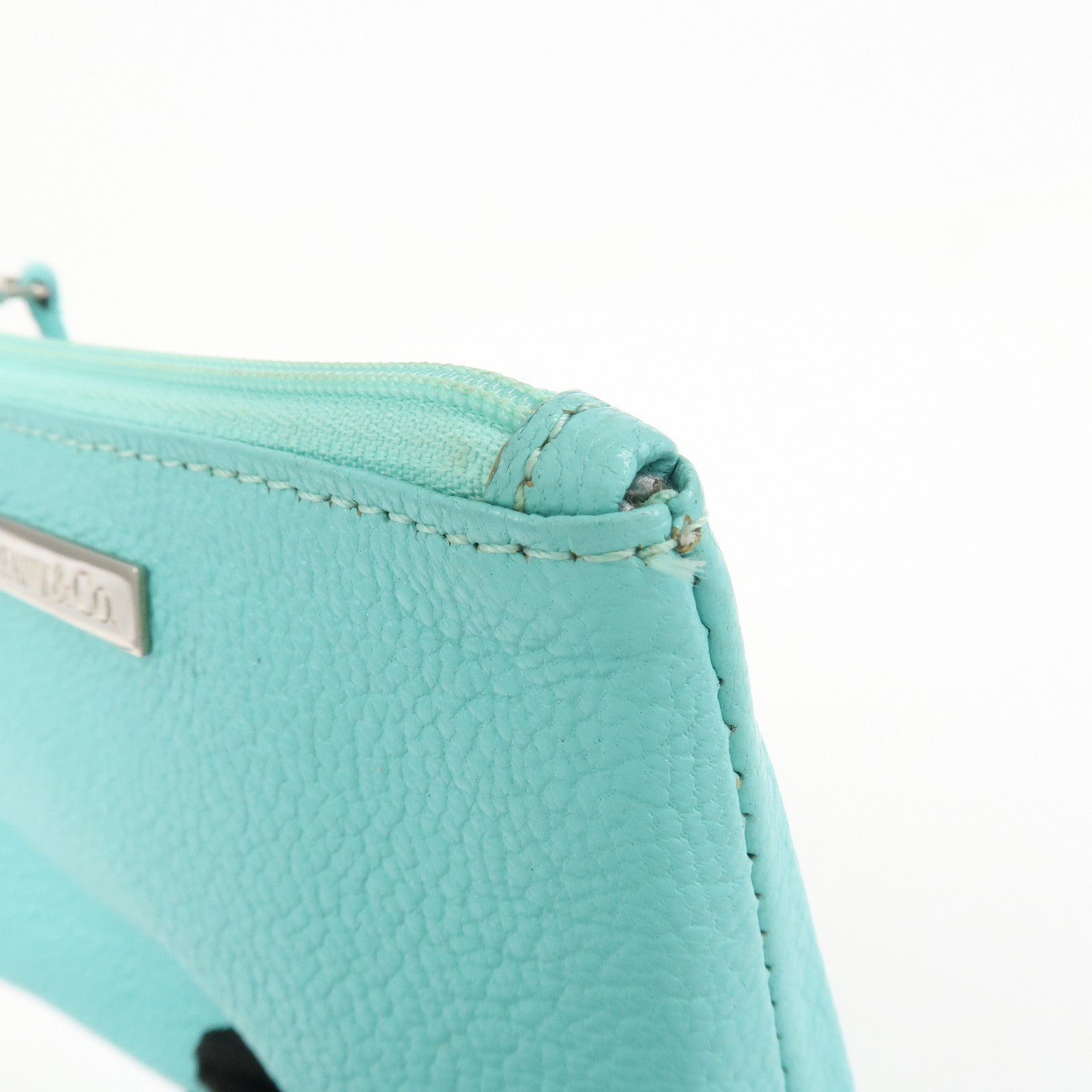 Tiffany & Co. Leather Small Pouch Accessories Pouch Tiffany Blue