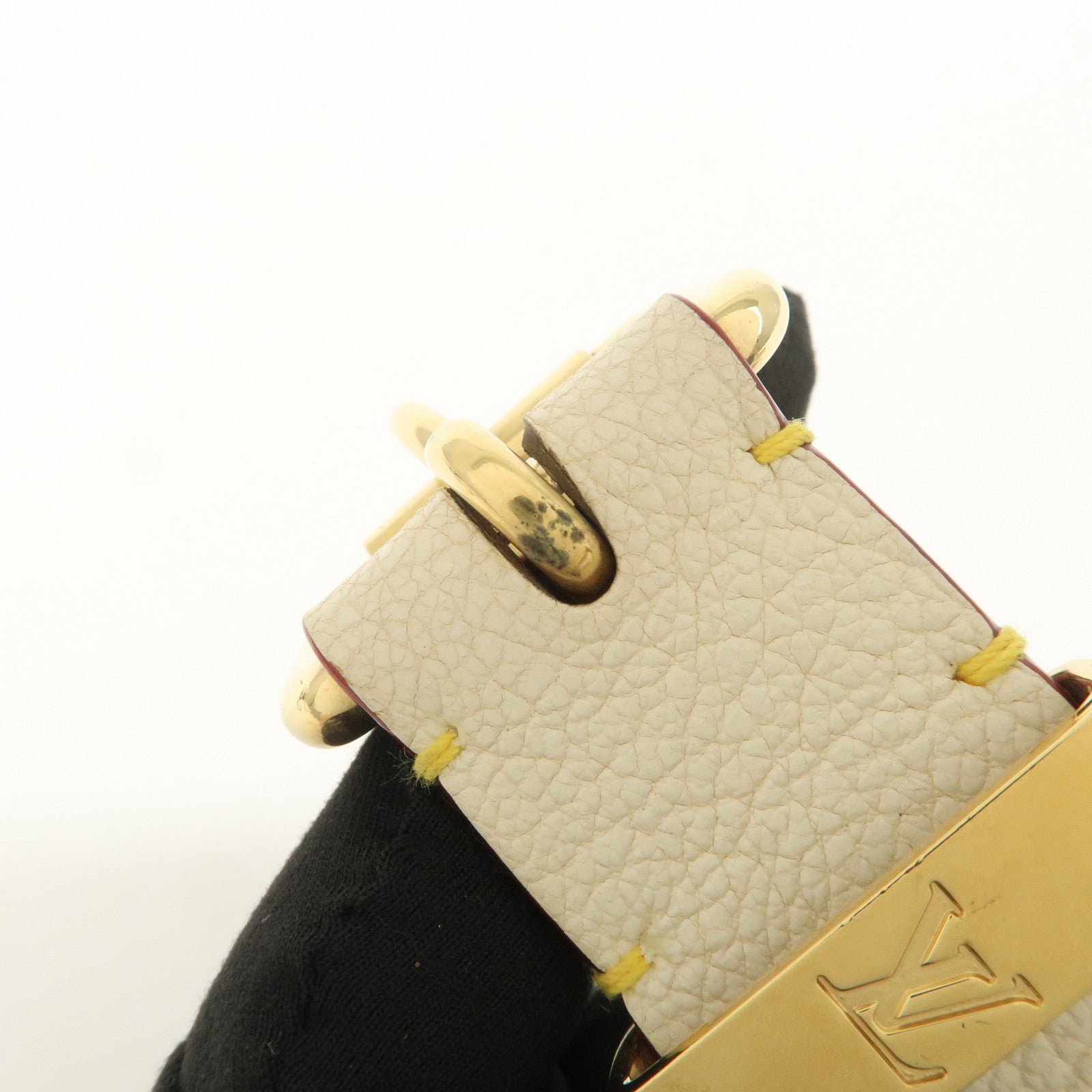 Louis Vuitton Ceinture Suhari Large Leather Belt Blanc M6870U