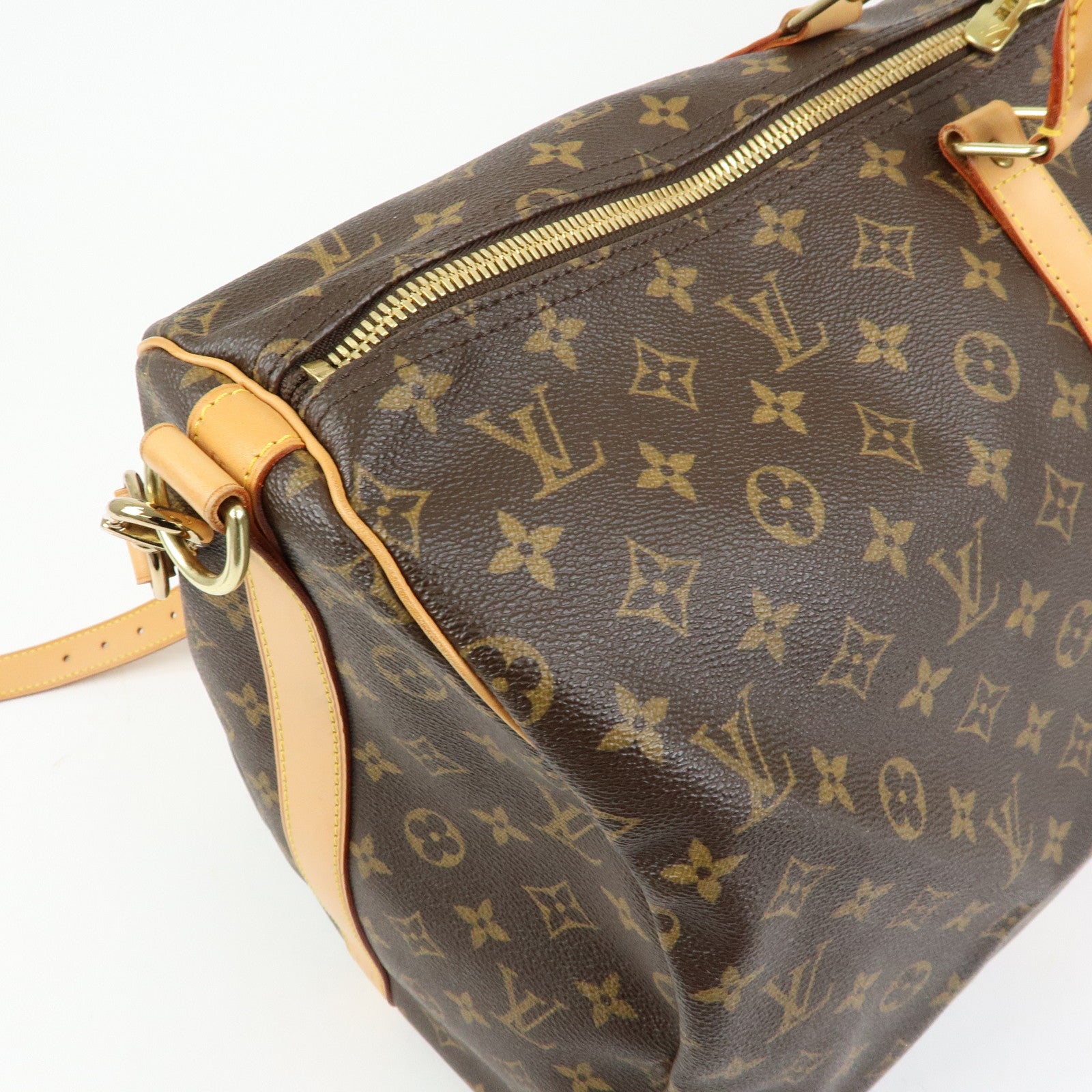 Louis Vuitton Monogram Keep All Bandouliere 55 Boston Bag M41414