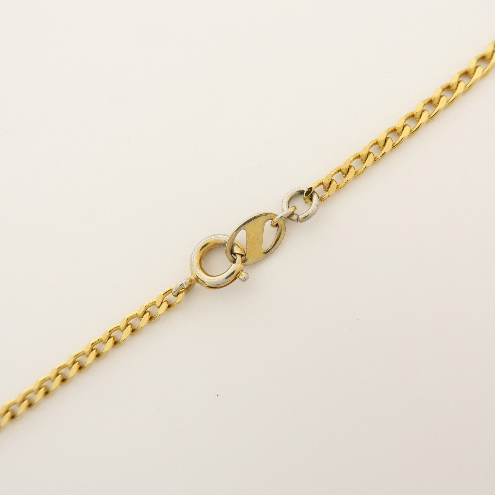 CELINE Gold Plated Imitation Pearl Necklace Gold