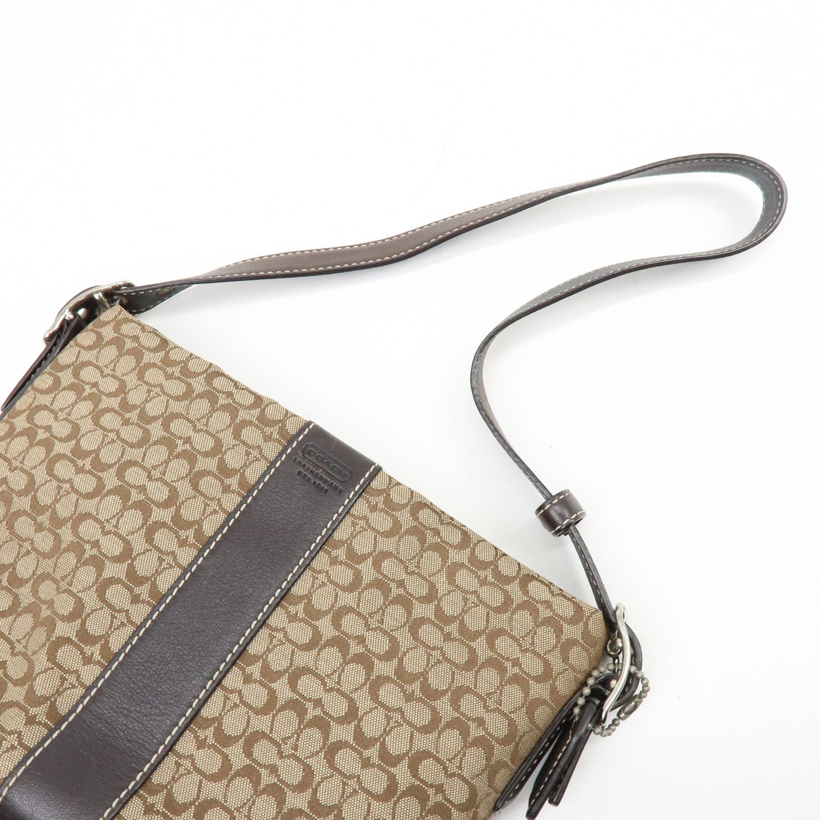 COACH Set of 3 Signature Canvas Leather Wool Shoulder Bag Hand Bag