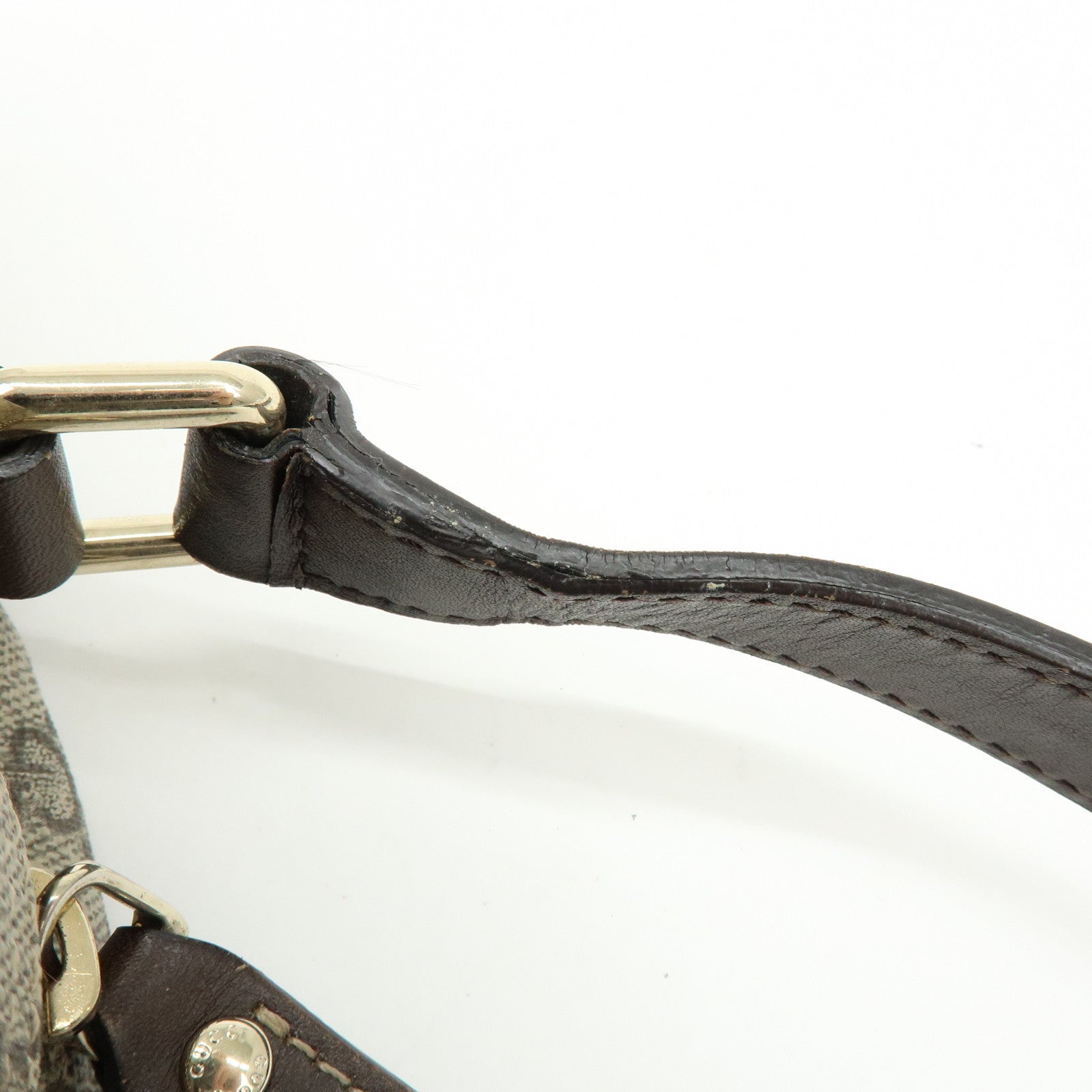 GUCCI GG Supreme Leather Shoulder Crossbody Bag Beige Brown 233268