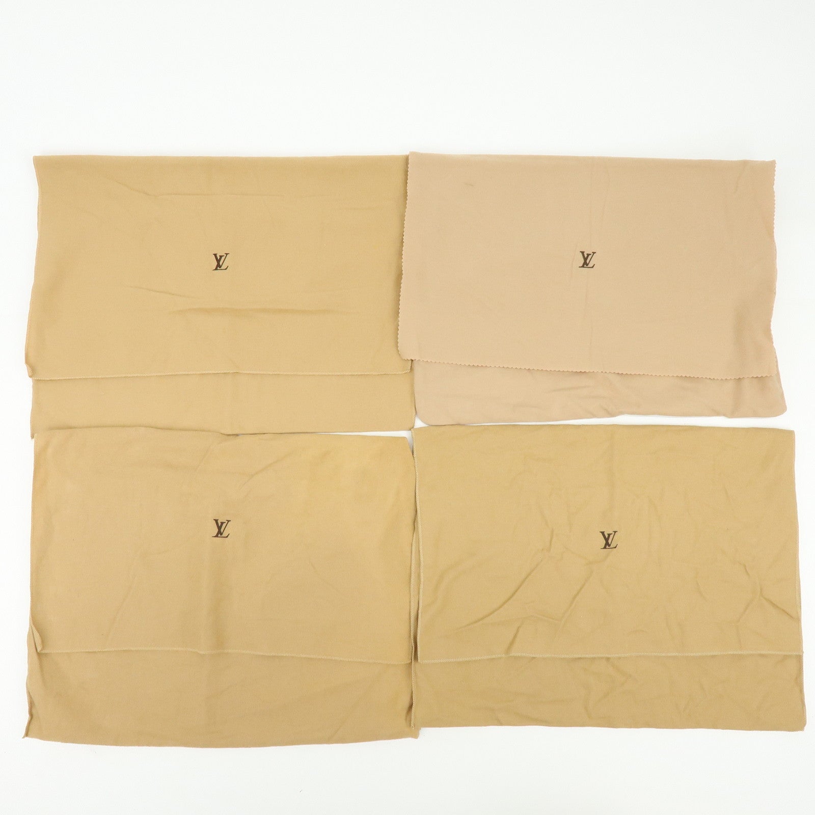 Louis Vuitton Set of 17 Dust Bag Storage Bag Flap Style Beige Brown