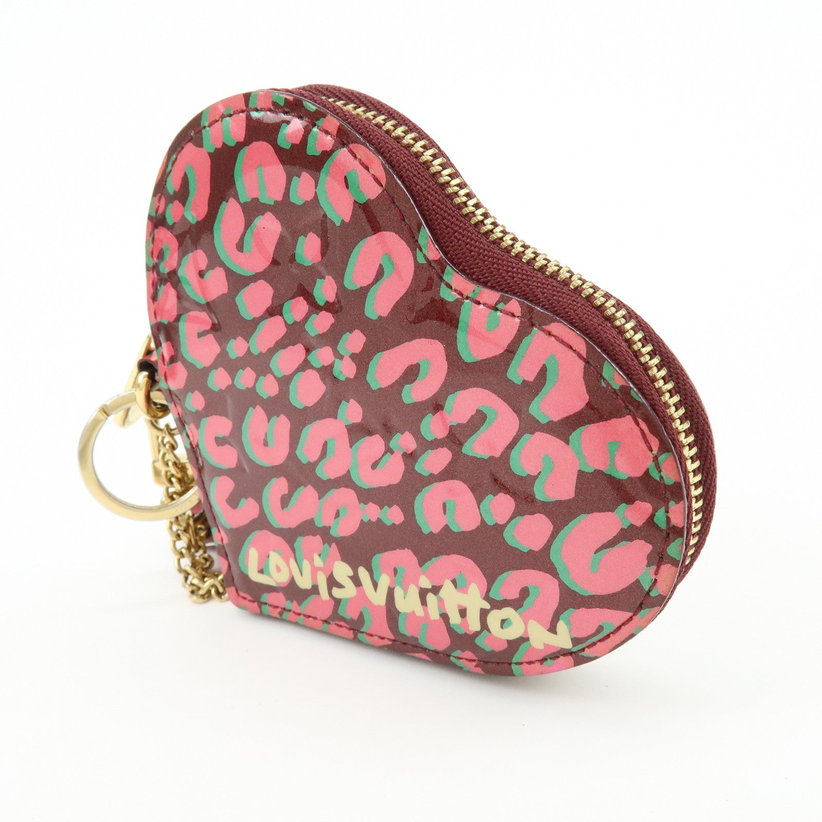 Louis Vuitton Monogram Vernis Porte Monnaie Coeur Coin Case M91474