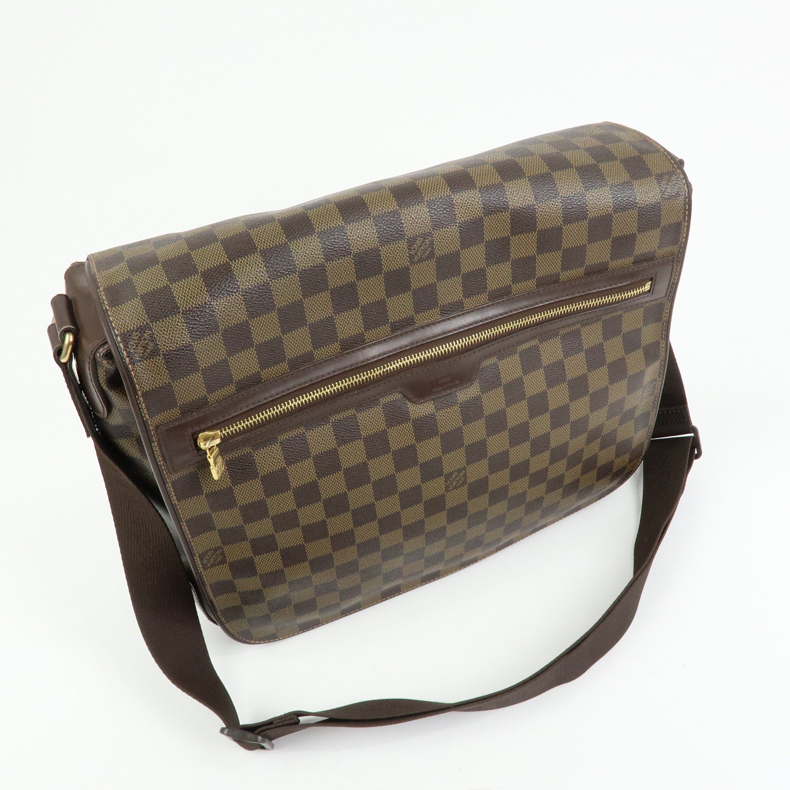 Louis Vuitton Damier Spencer Shoulder Bag Damier Ebene Brown N58021