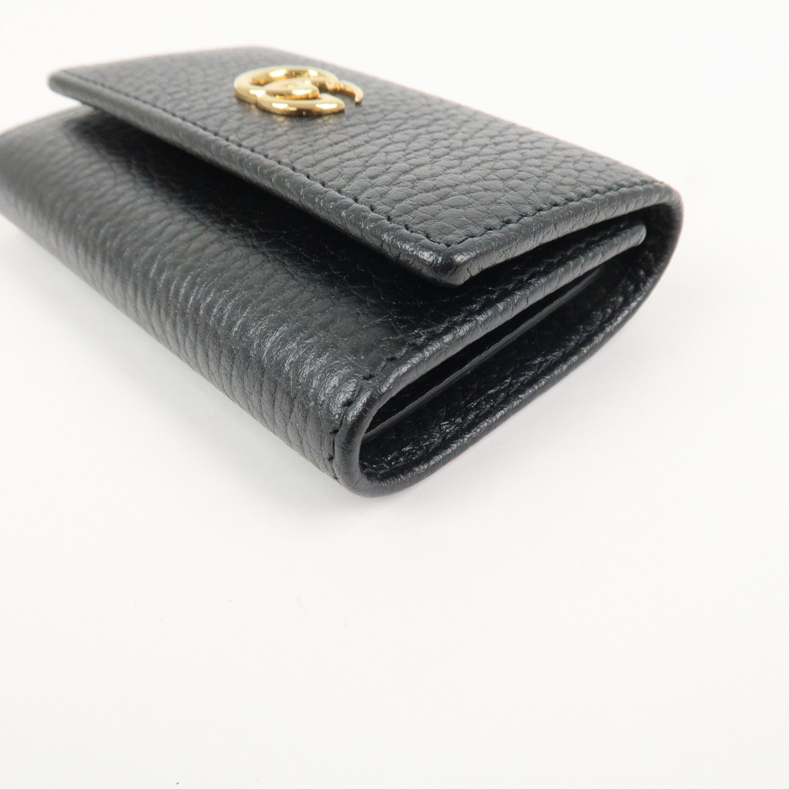 GUCCI GG Marmont Logo Leather 6 Key Case 456118