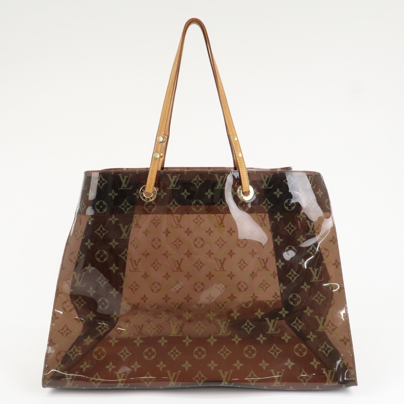 Louis Vuitton Monogram Vinyl Cabas Cruise Tote Bag Brown M50500 Used