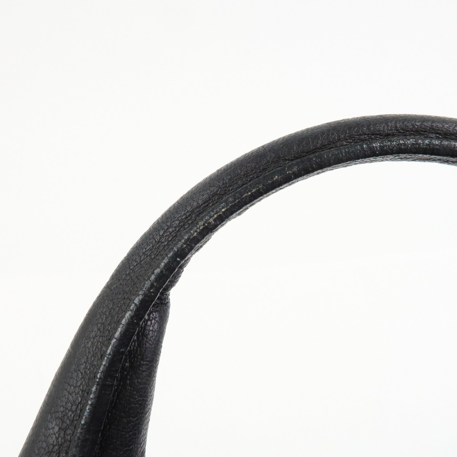 CELINE Macadam Leather Pillow Small 2Way Hand Shoulder Bag Black