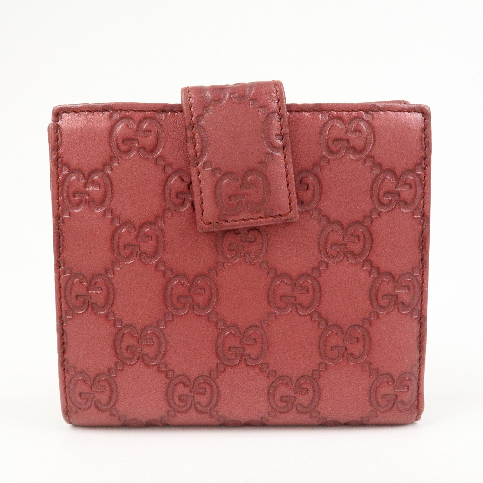 GUCCI Lovely Heart Guccissima W Hook Bi-fold Compact Wallet  245727