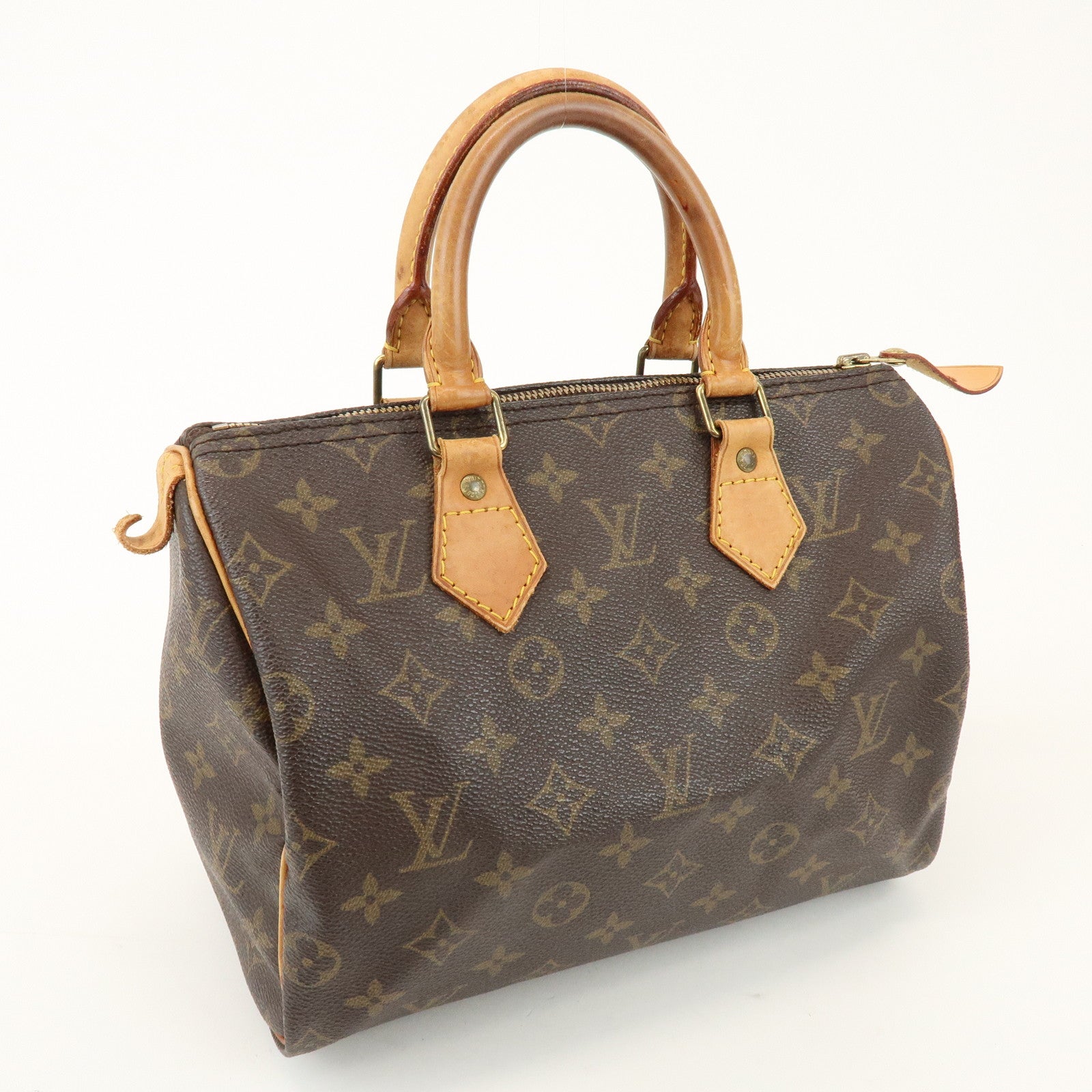 Louis Vuitton Monogram Speedy 25 Boston Bag Hand Bag Brown M41528