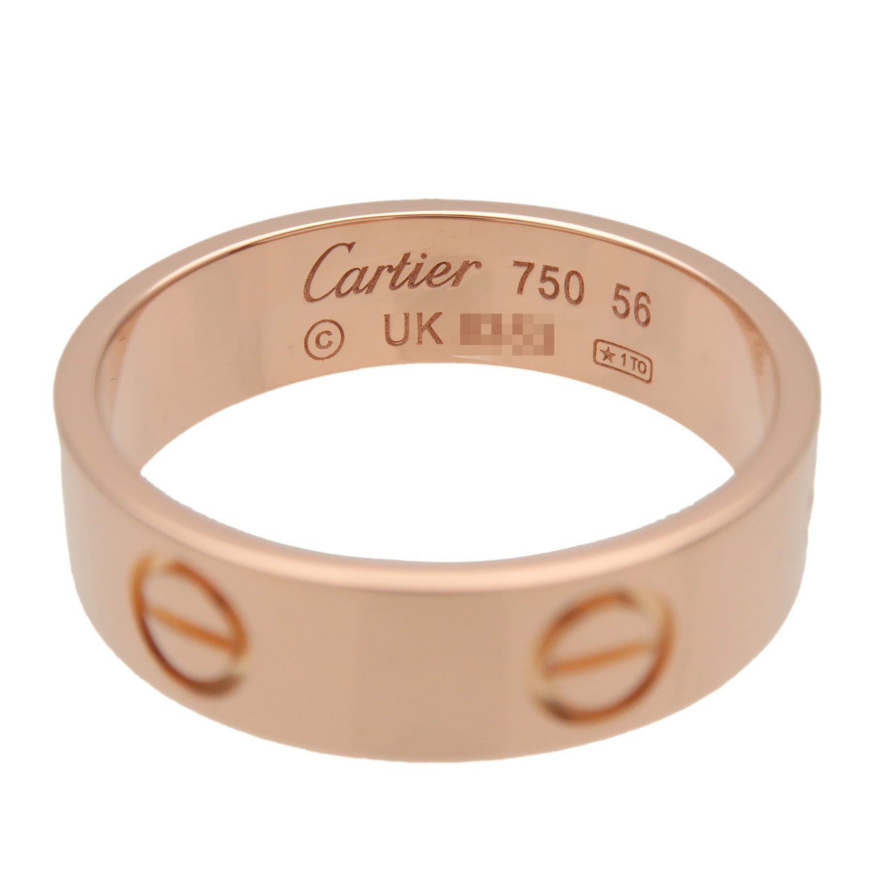 Cartier Love Ring K18 750PG Rose Gold #56 US7.75 EU56 HK17