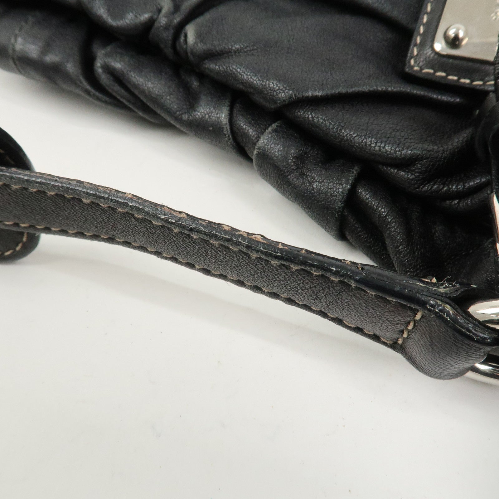 Dolce&Gabbana Leather 2Way Bag Shoulder Crossbody Bag Black